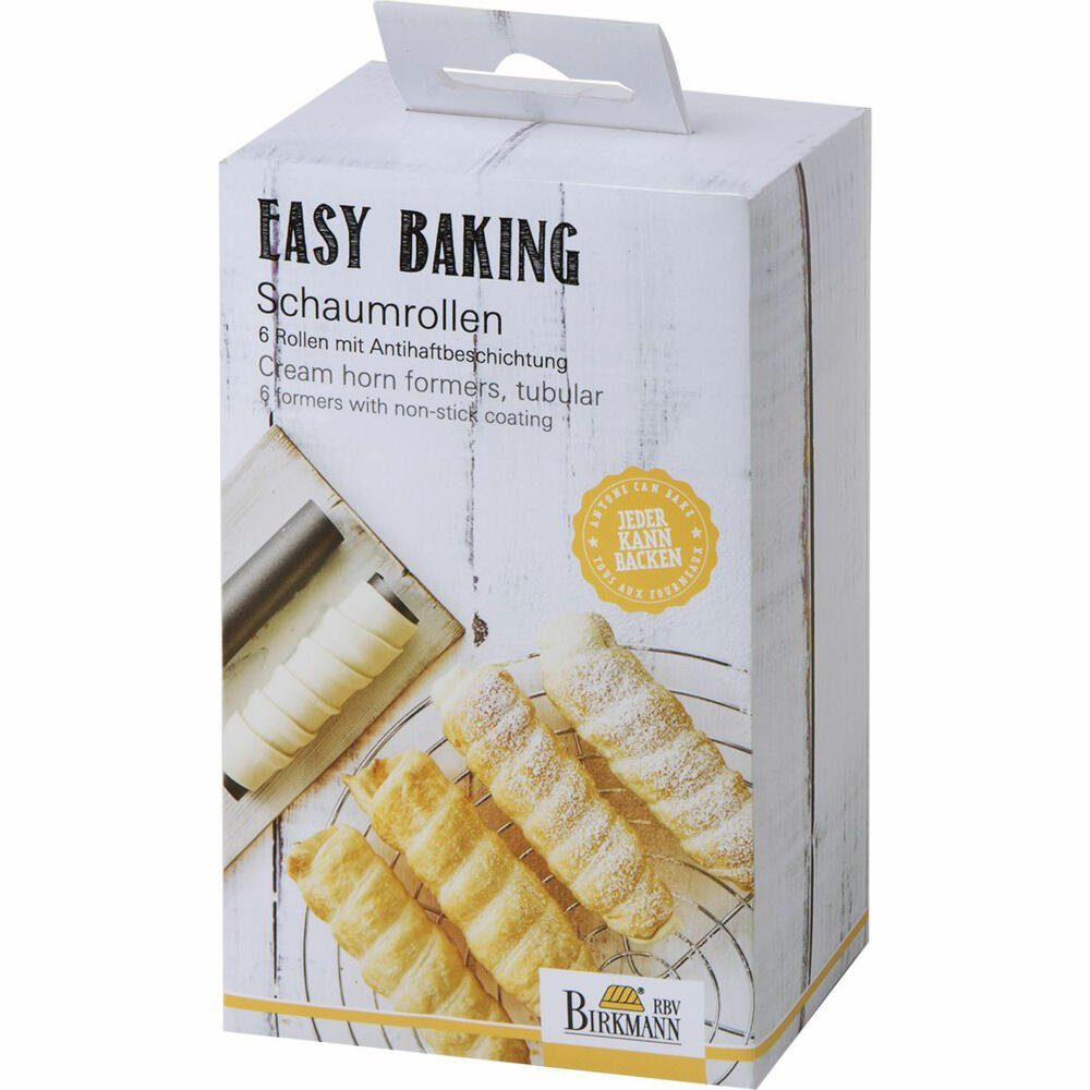 Birkmann Backform Easy Baking Schaumrollen 6er Set | Kuchenformen
