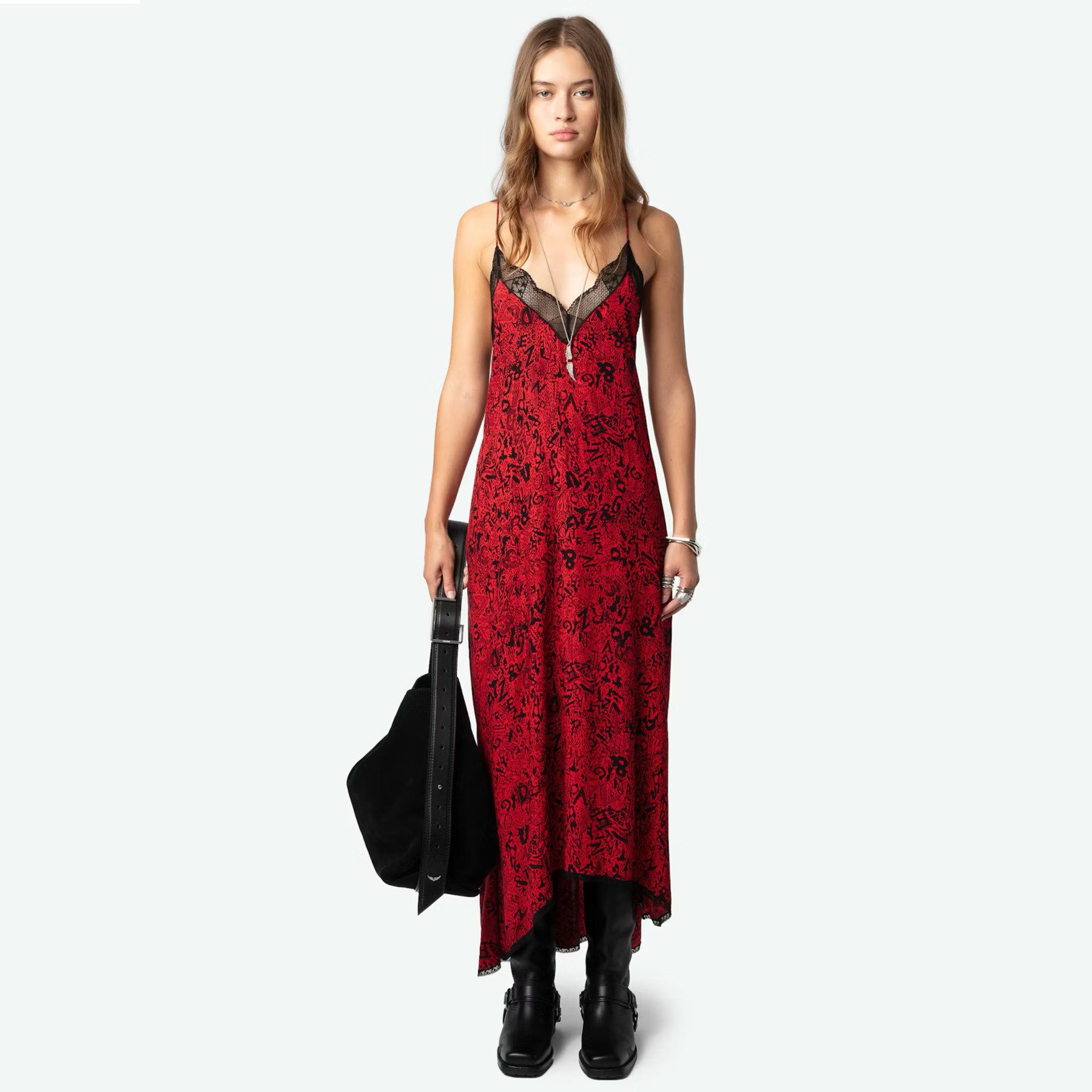 ZADIG & VOLTAIRE Midikleid Kleid RISTY SOFT WILD VOLTAIRE