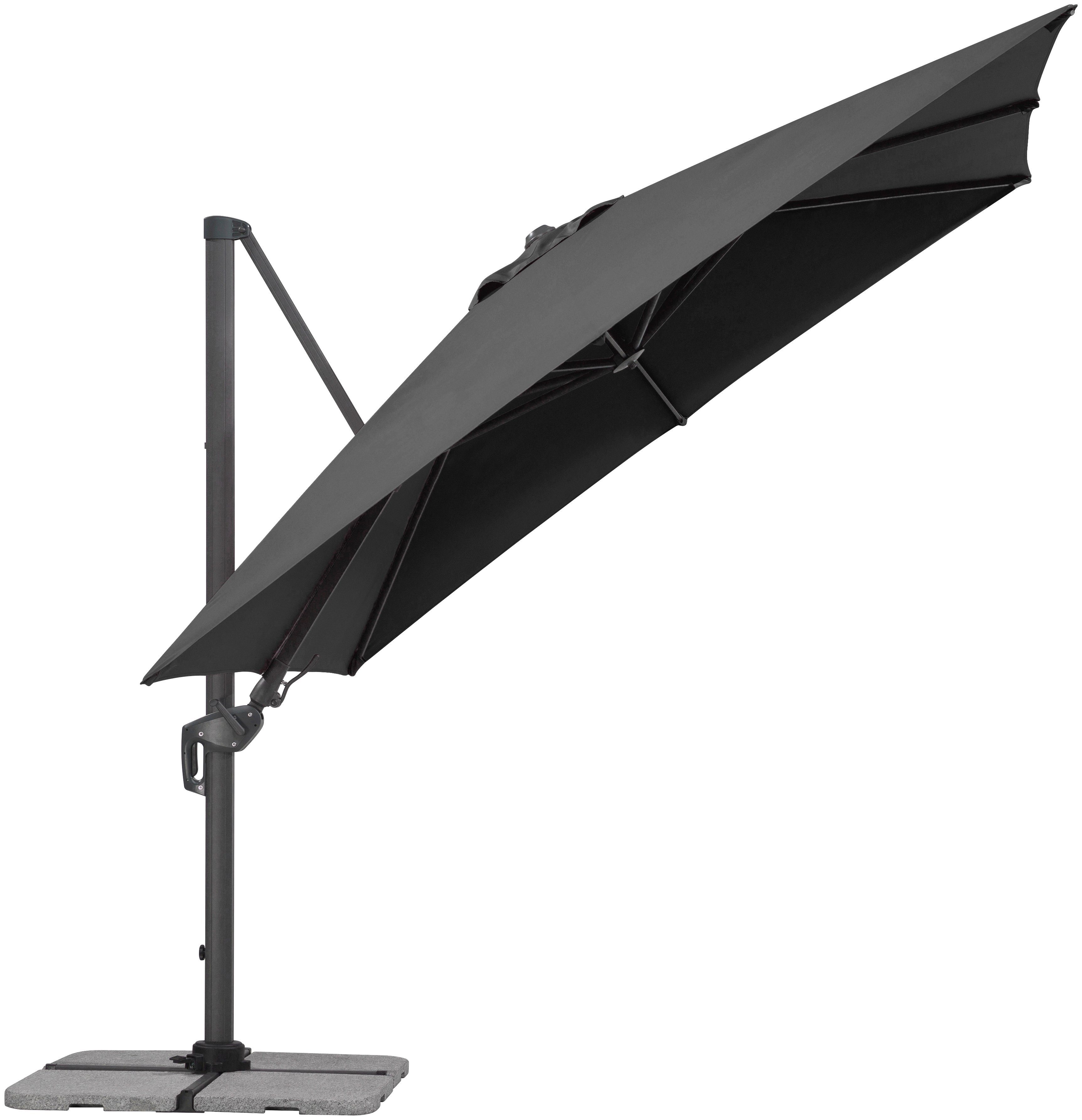 Schneider Schirme Ampelschirm Rhodos Twist, LxB: 300x300 cm, mit Schutzhülle, ohne Wegeplatten