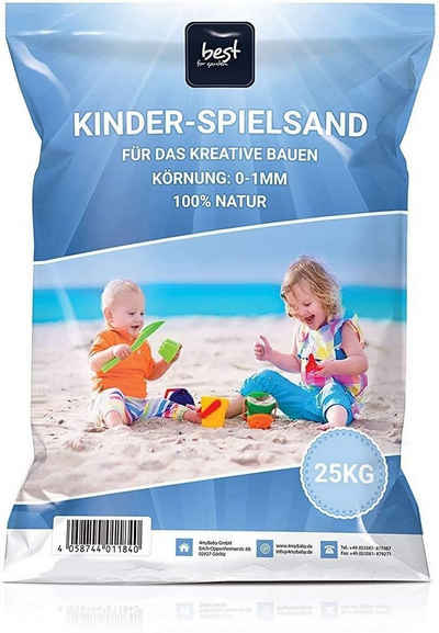 Best for Garden Spielsand (25kg Packung), Quarzsand für Sandkasten Dekosand