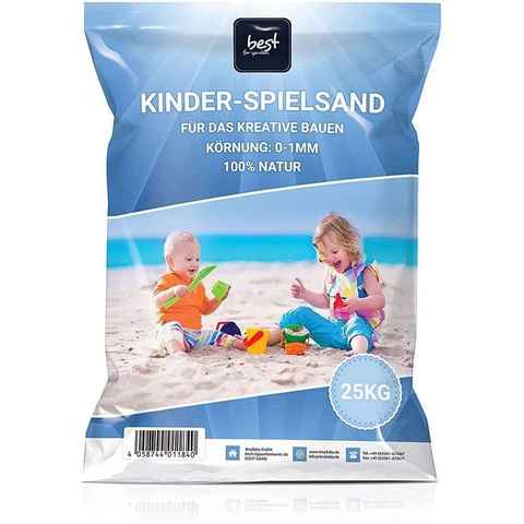 Best for Garden Spielsand (25kg Packung), Quarzsand für Sandkasten Dekosand