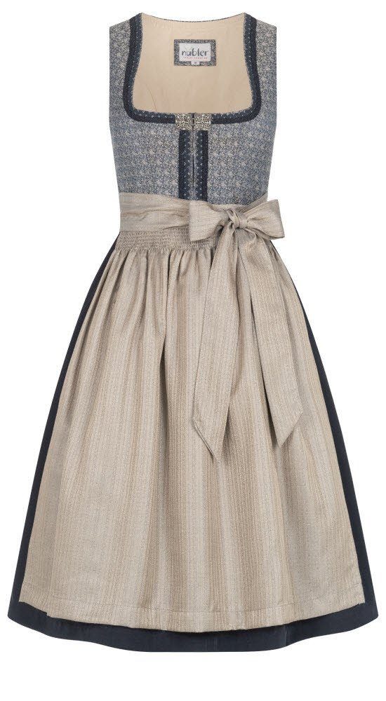 Dirndl Dirndl midi Leni in Blau von Nübler