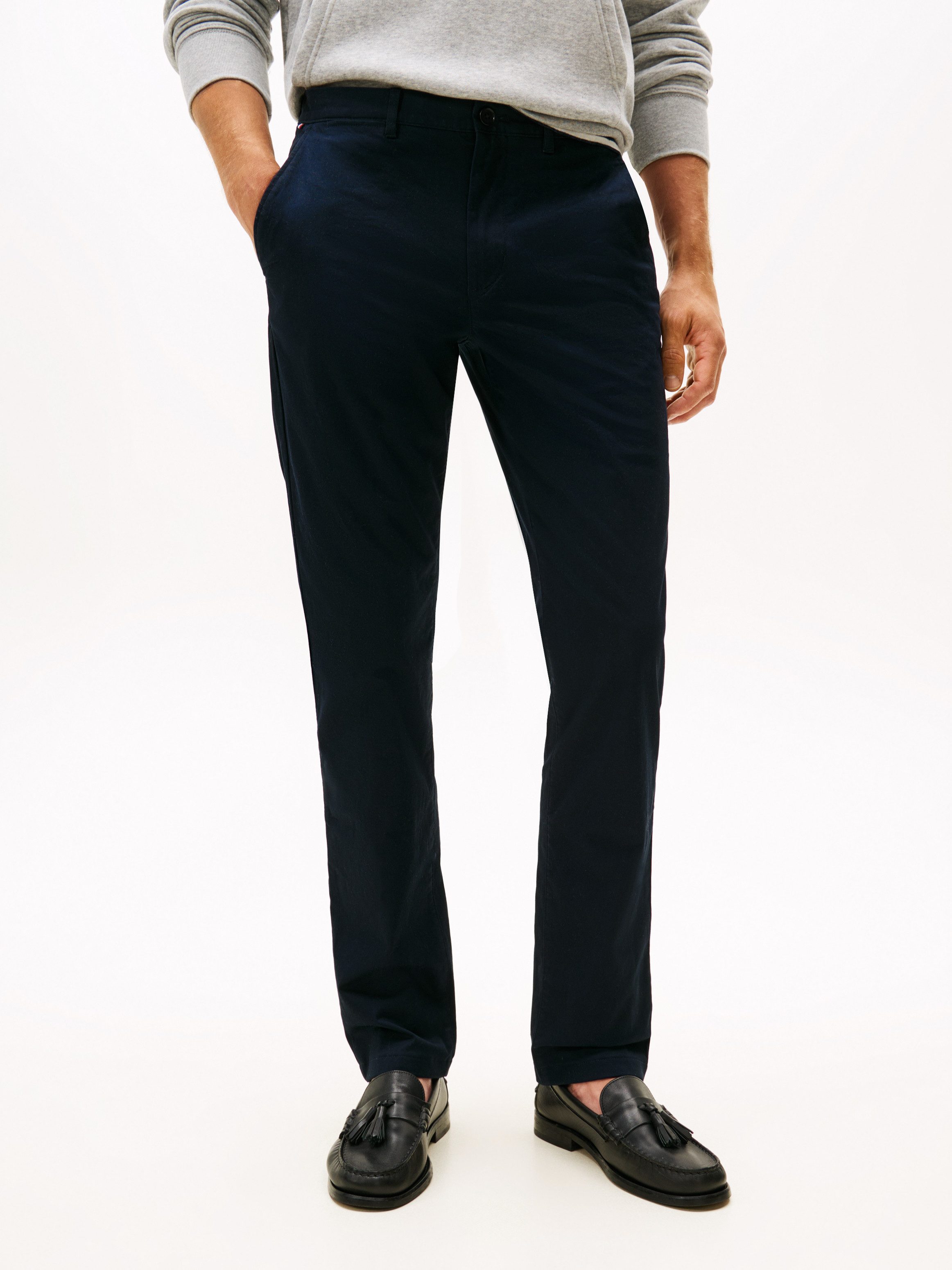 Tommy Hilfiger Chinohose CORE DENTON ESSENTIAL Straight Fit, Baumwolle mit Stretch