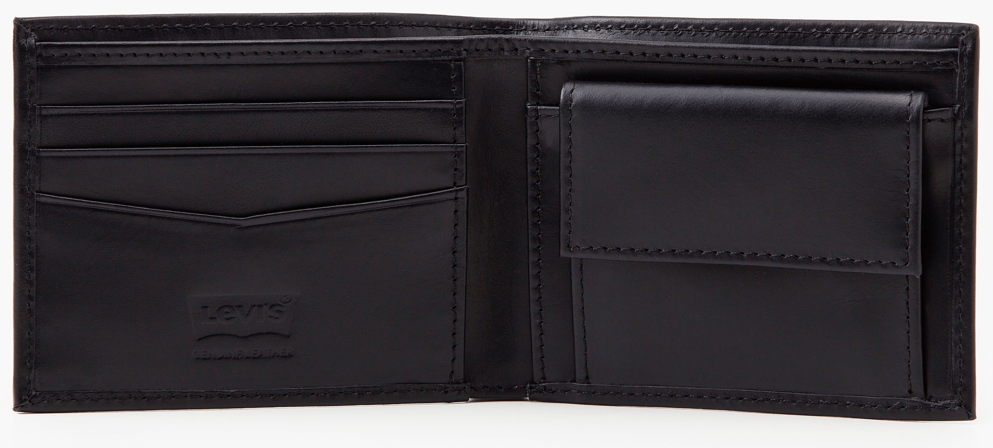 Levi's® Geldbörse LEVI'S® CASUAL CLASSICS HUNTE COIN BIFOLD - BATWIN, im praktischem Format Geldbeutel Portemonnaie Herrenbörse Leder
