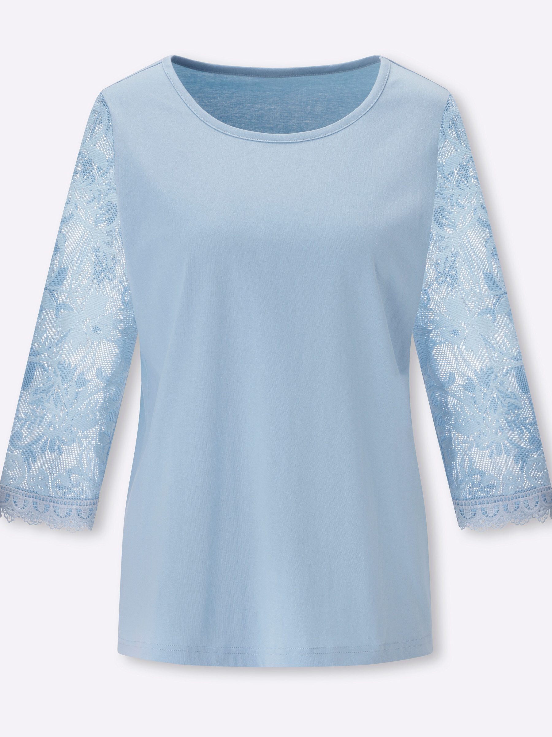 Sieh an! T-Shirt Spitzenshirt 3/4-Arm