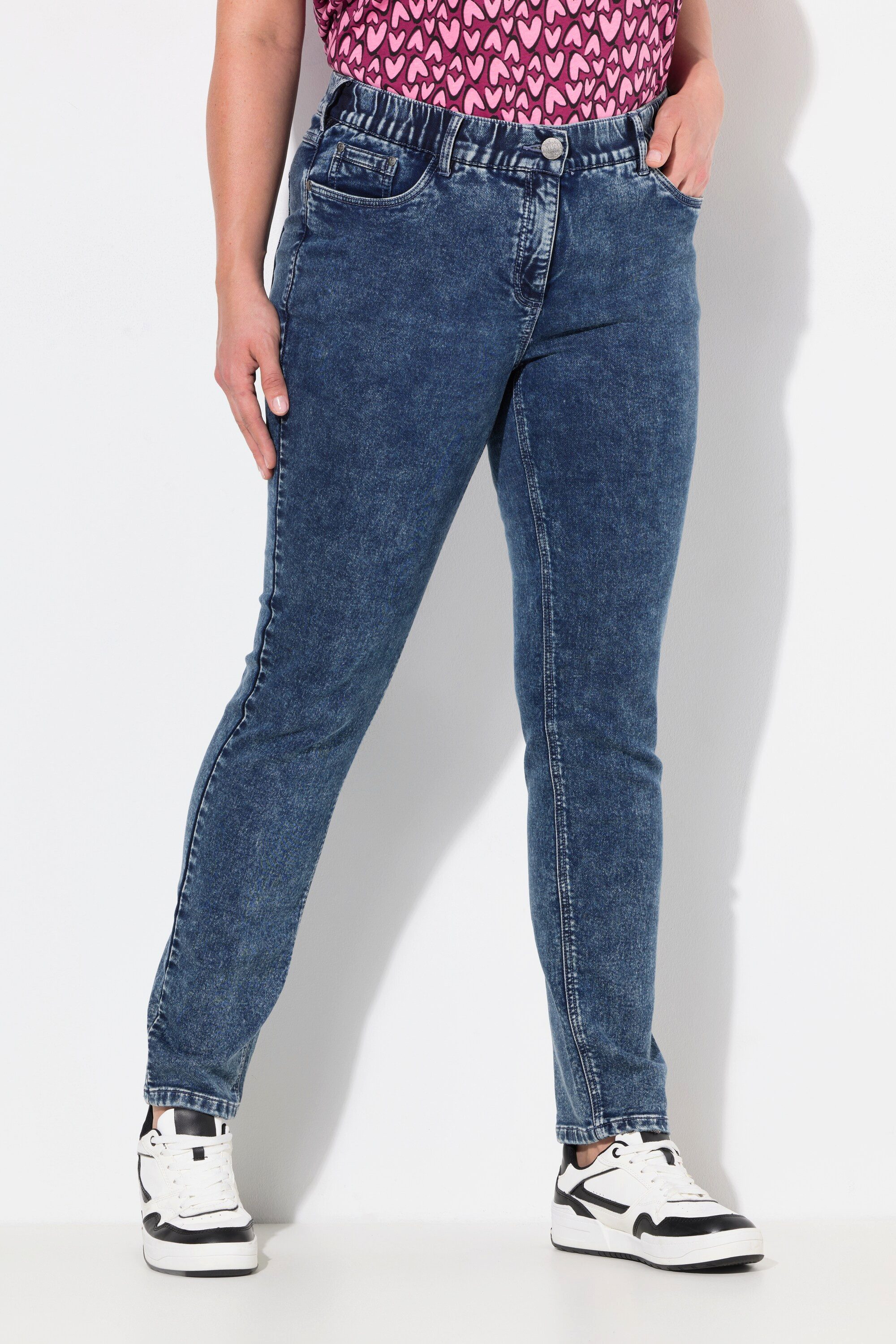 Regular-fit-Jeans Jerseyjeans Sarah schmales Bein Komfortbund