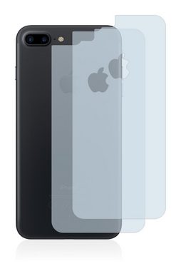 BROTECT Schutzfolie für Apple iPhone 7 Plus Rückseite (gesamte Fläche+LogoCut), Displayschutzfolie, 2 Stück, Folie klar