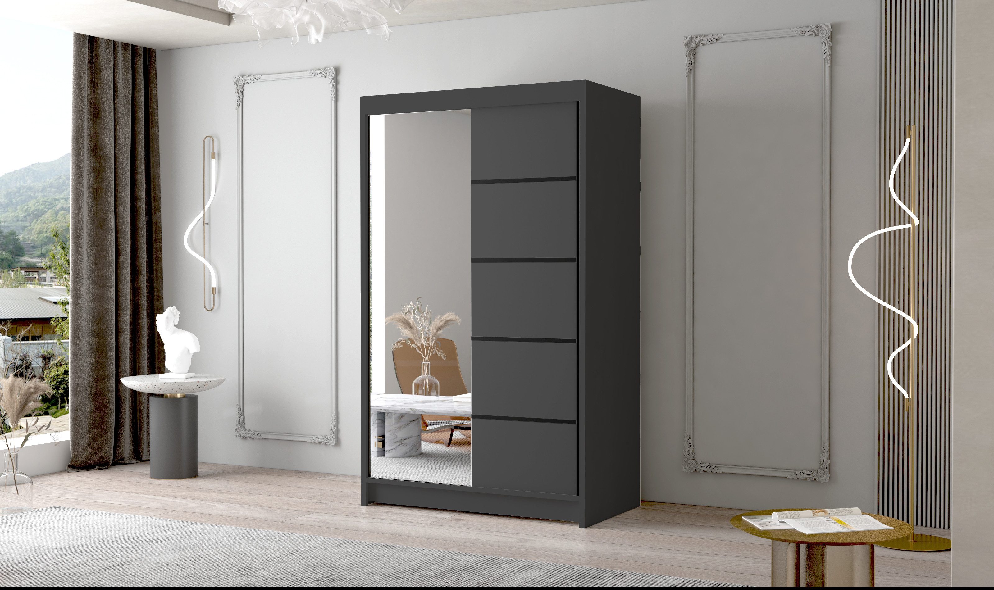 Sofnet Kleiderschrank Letto III (mit Spiegel, günstig online kaufen