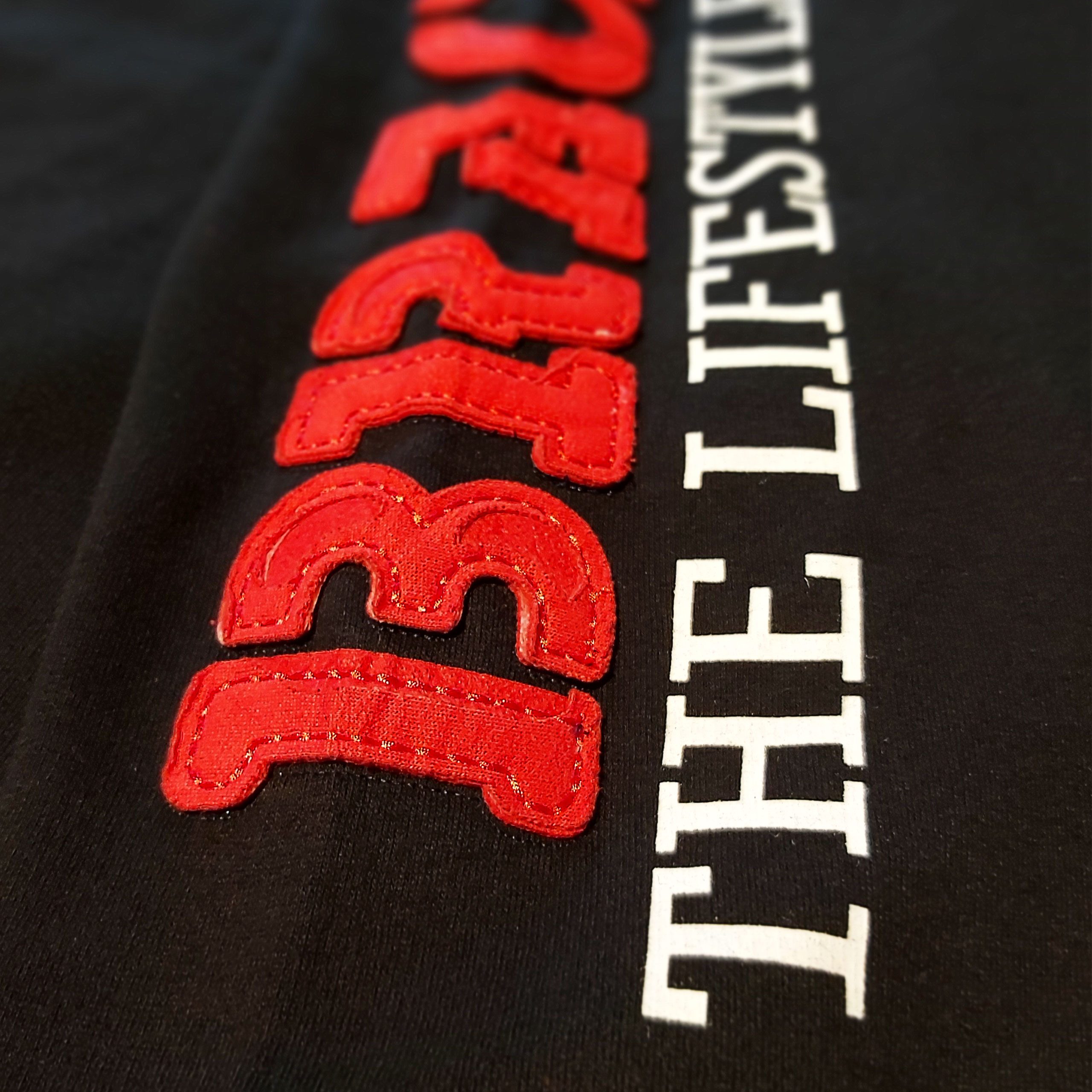 BRACHIAL THE LIFESTYLE COMPANY Kapuzensweatjacke Brachial Zip-Hoody "Gym" schwarz/rot 2XL