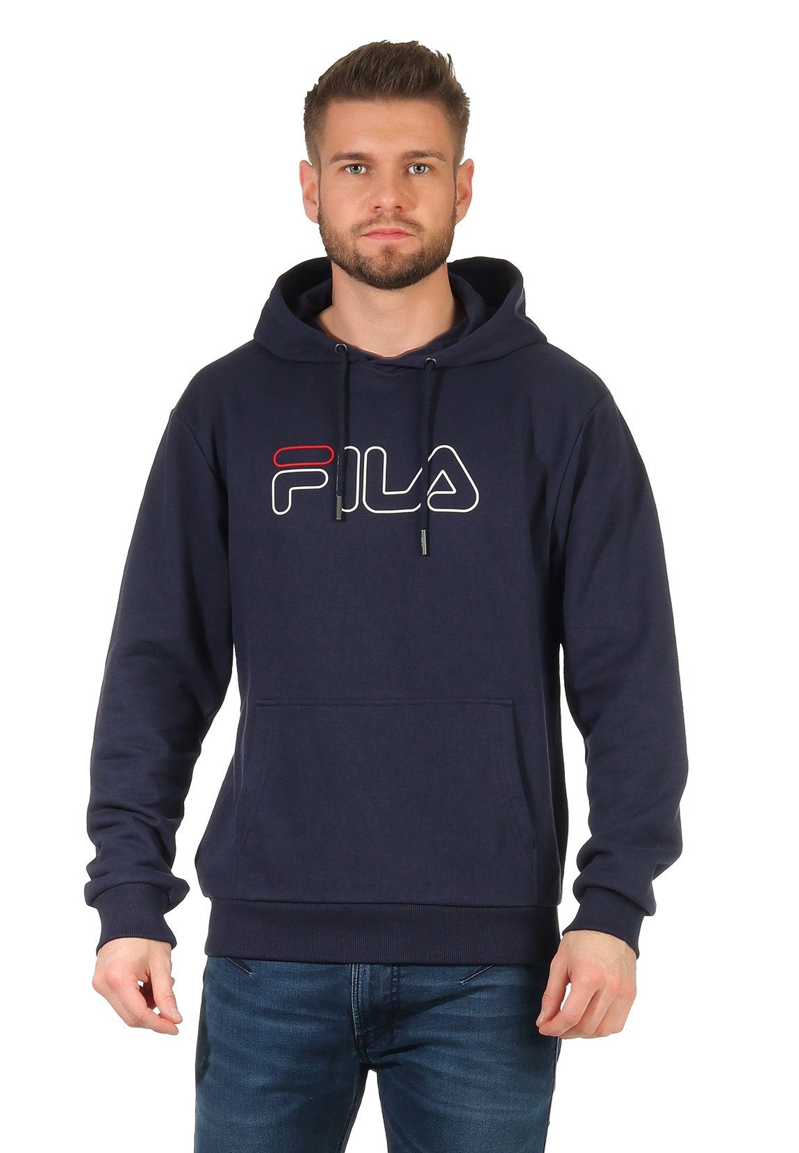 Fila Hoodie Fila Hoody Herren LABAN HOODY 687125 Dunkelblau 170 Black Iris