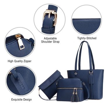 JOSEKO Handtasche Exklusives 3-teiliges Handtaschen-Set von JOSEKO, Luxuriös und zeitlos