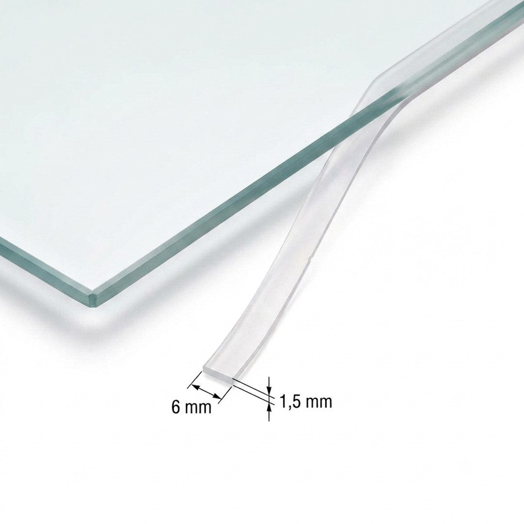 Feuercampus Bodenschutzplatte Silikon Dichtlippe 5 m für Glasbodenplatten – Bild 2 von 3