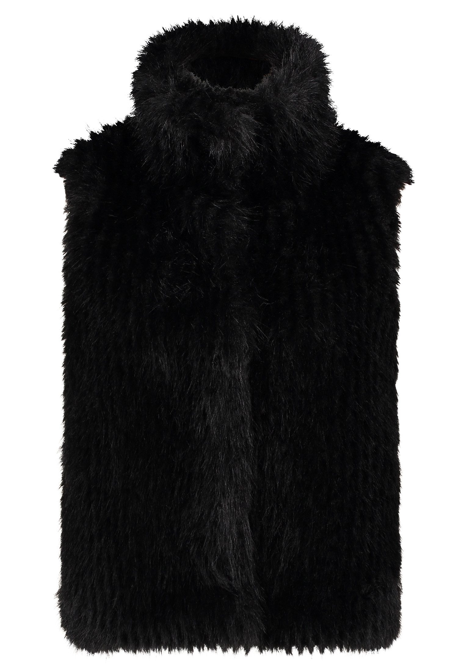 Amber & June Plüschweste Damen Plüschweste mit Kragen günstig online kaufen