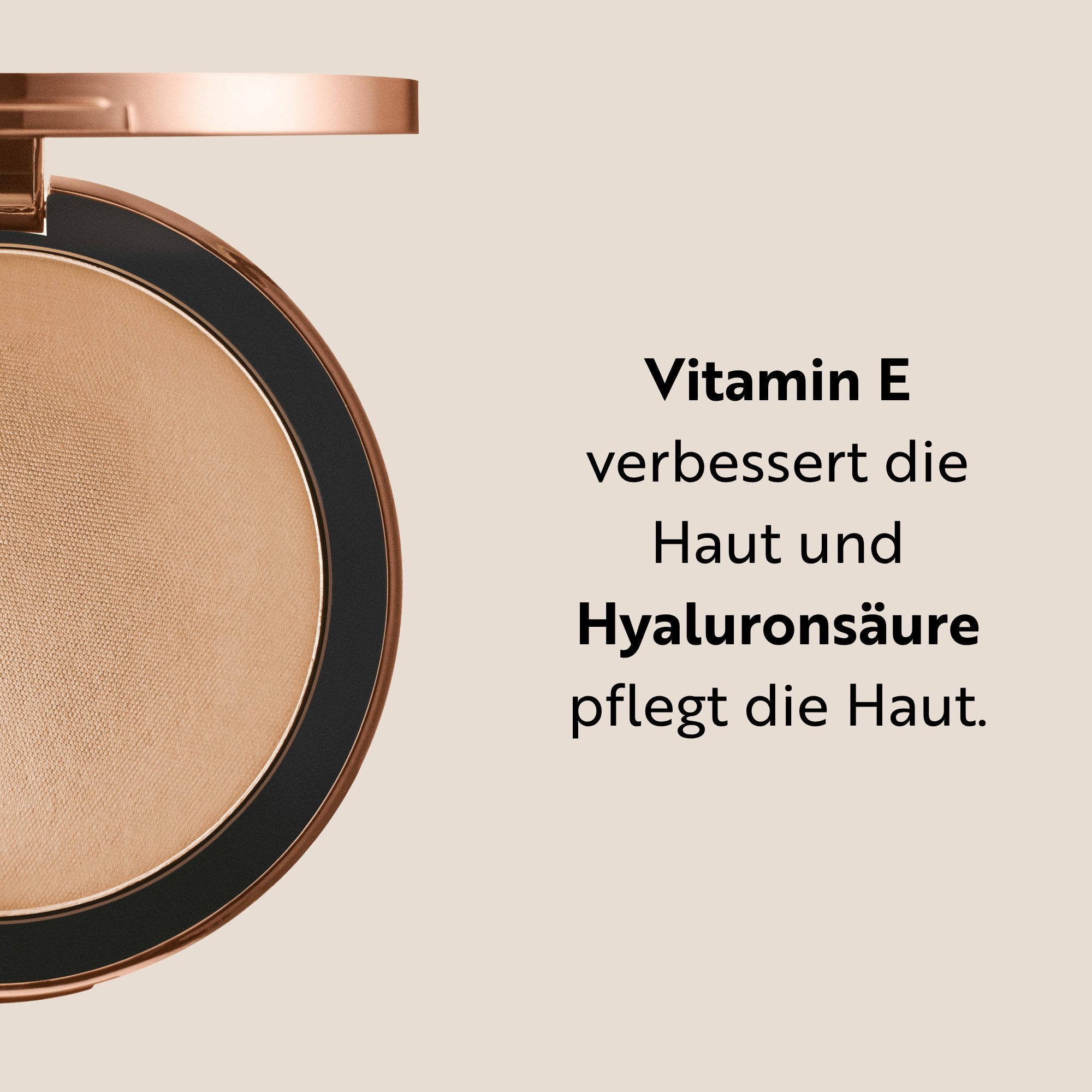asambeauty Puder Satin Kompaktpuder Nude – Bild 3 von 5