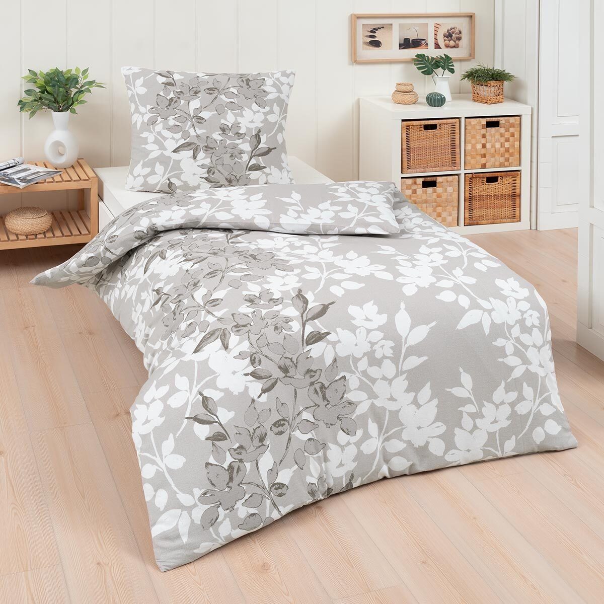 TRAUMSCHLAF Bettwäsche Ellen, Flanell, 2 teilig, flauschig weiches, florale günstig online kaufen