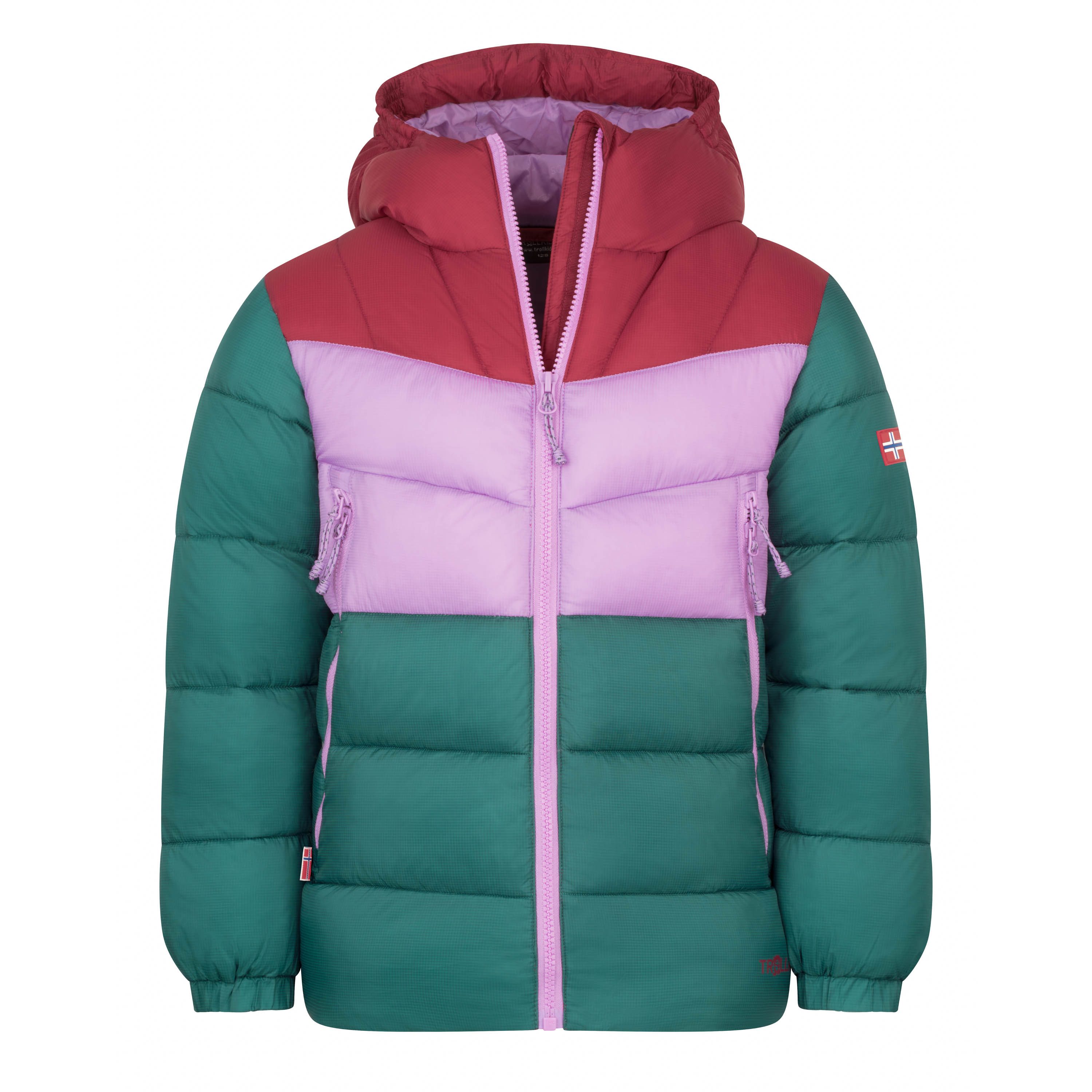 TROLLKIDS Winterjacke KIDS KIRKENES JACKET mit verstellbarer Kapuze, aus robustem Ripstop-Material