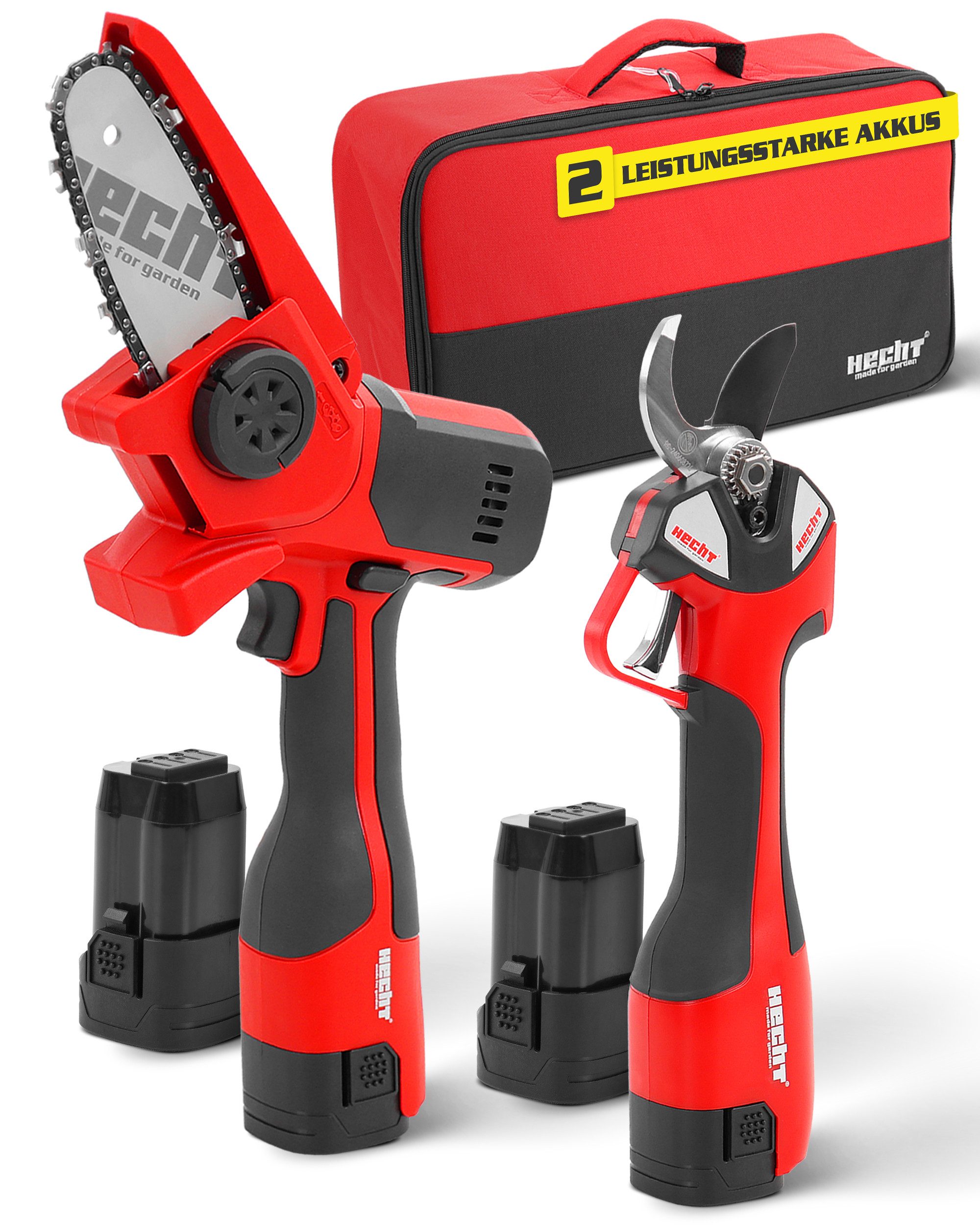 Hecht Akku-Kettensäge Akku-Astschere 99126 mit Mini Kettensäge 14 cm, 650W, günstig online kaufen