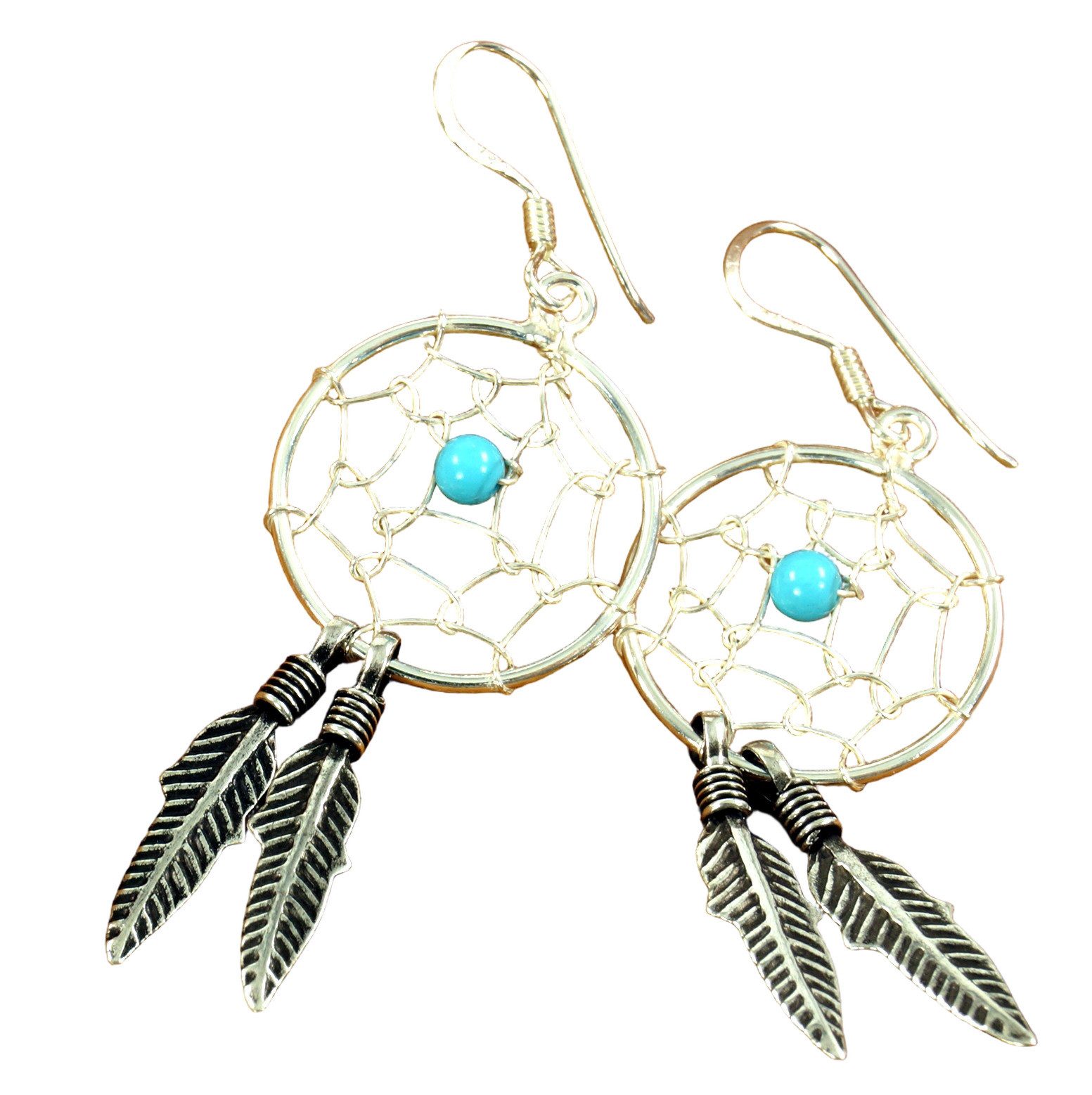 Guru-Shop Paar Ohrhänger Silberohrringe mit Traumfänger Boho Ohrringe.. günstig online kaufen