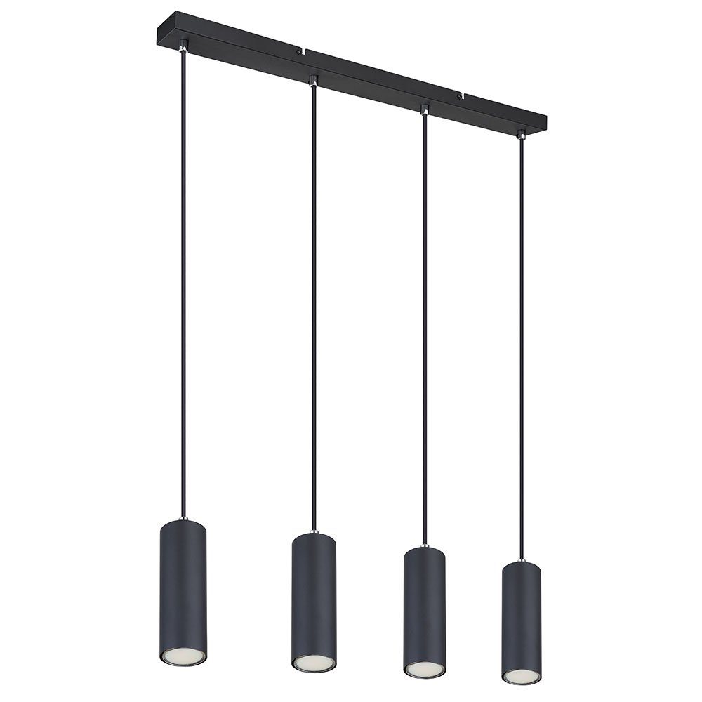GLOBO LIGHTING Hängeleuchte, Leuchtmittel nicht inklusive, Pendellampe Hängelampe Esstischleuchte schwarz 4 flammig H 120 cm