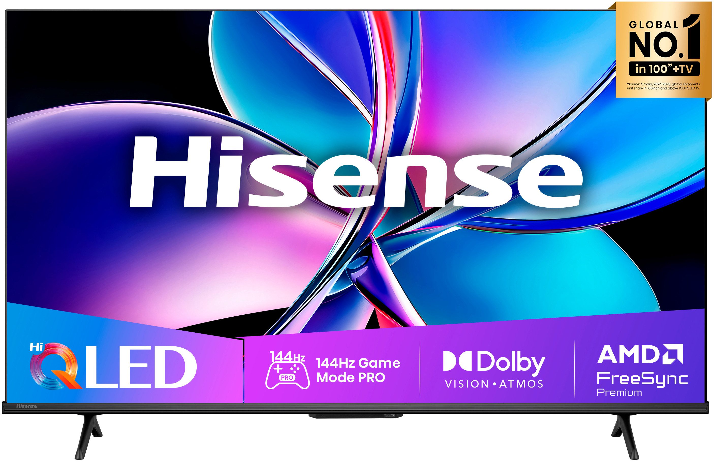 Hisense 43E77Q PRO QLED-Fernseher (108 cm/43 Zoll, 4K Ultra HD, Smart-TV, 4K UHD QLED)