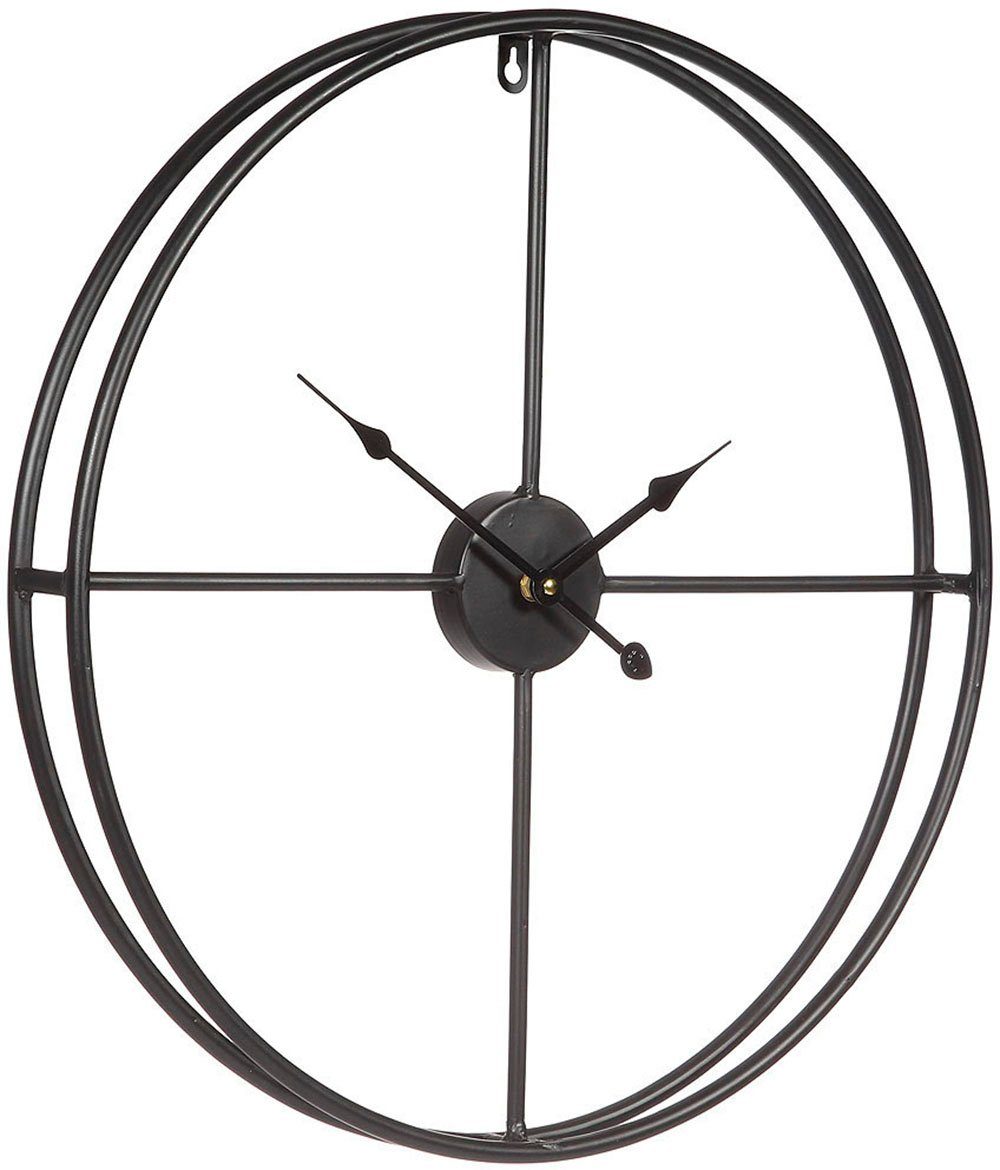 Wanduhr Wanduhr in Ambiente schwarz 50cm modern Haus