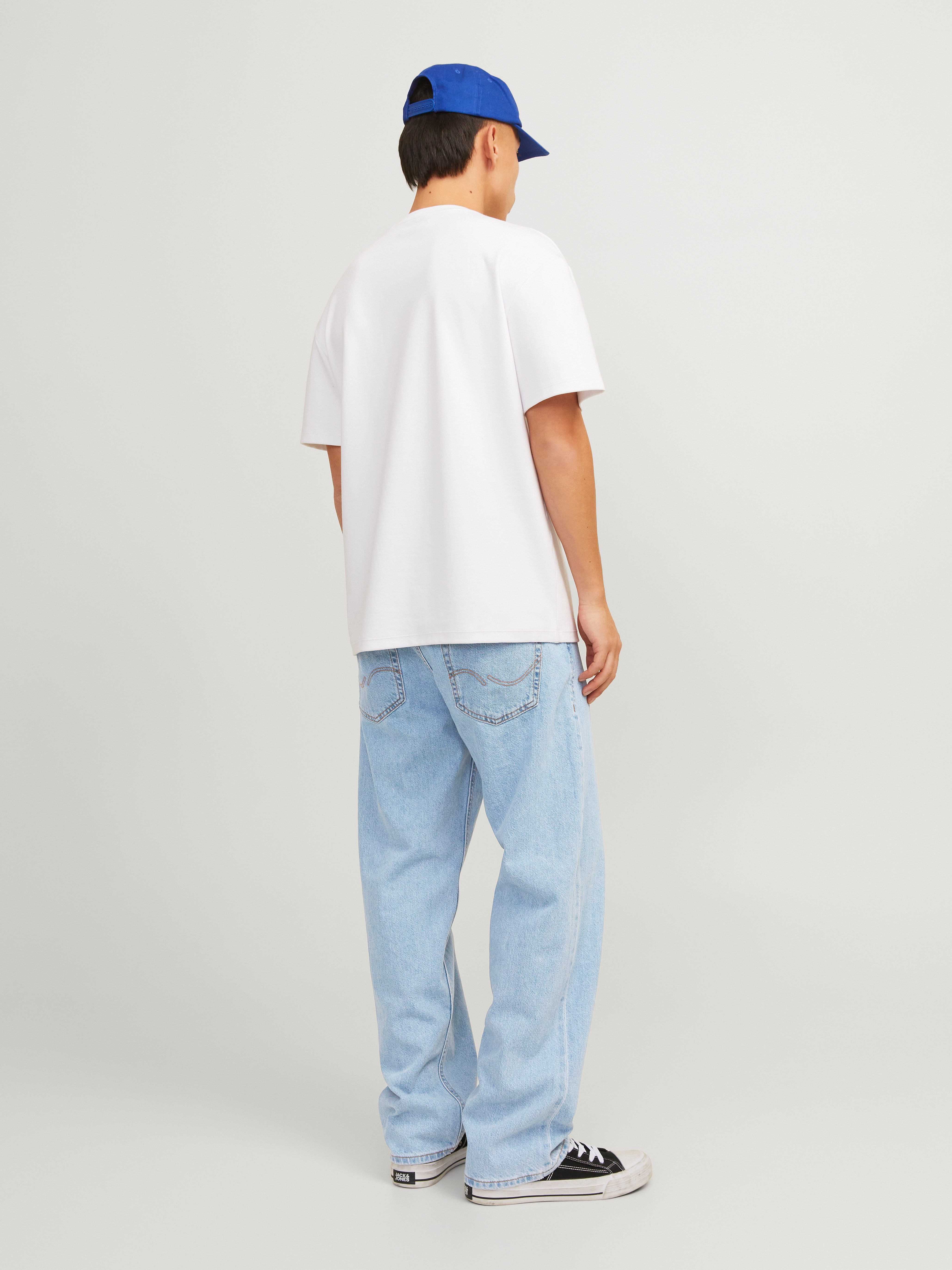 Jack & Jones Relax-fit-Jeans JJIEDDIE mit hoher Taille und lockerer Passform Baumwolle, relaxed fit