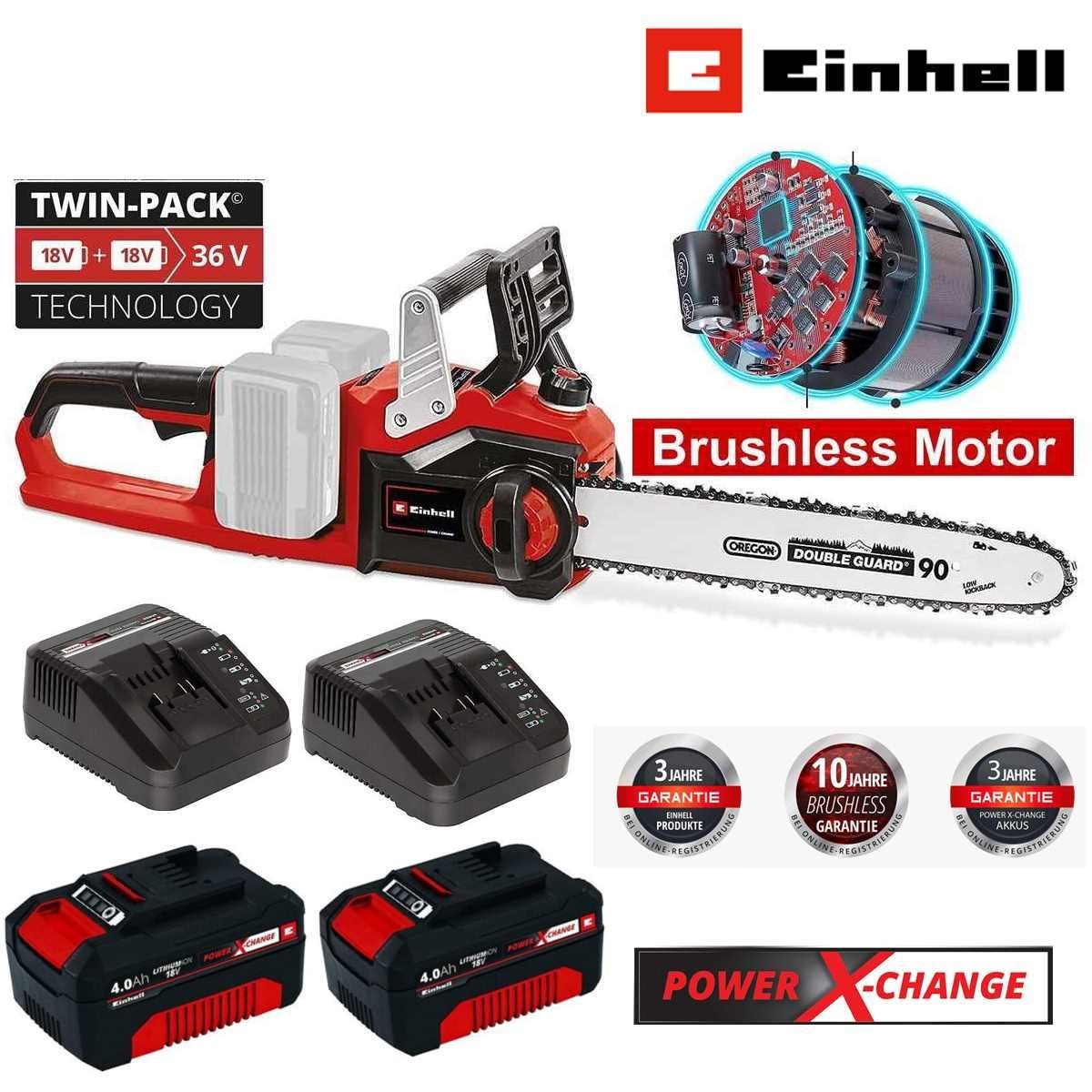 Einhell Akku-Kettensäge Kettensäge GP-LC 36/35 Li-36 V mit Akku / Ladegerät günstig online kaufen