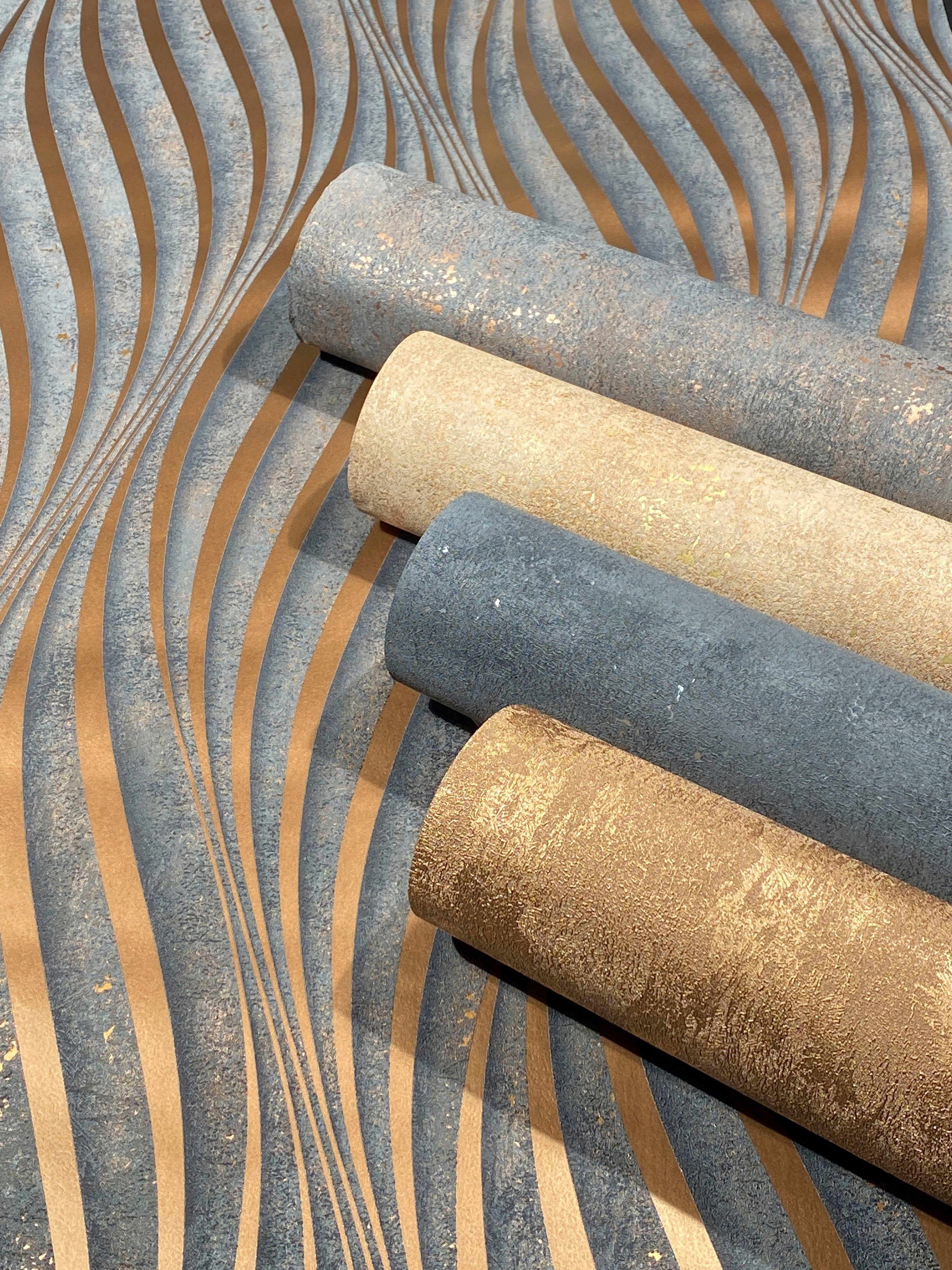 Marburg Vliestapete Twist, strukturiert, 3D-Optik, moderne Tapete für Wohnzimmer Schlafzimmer Küche