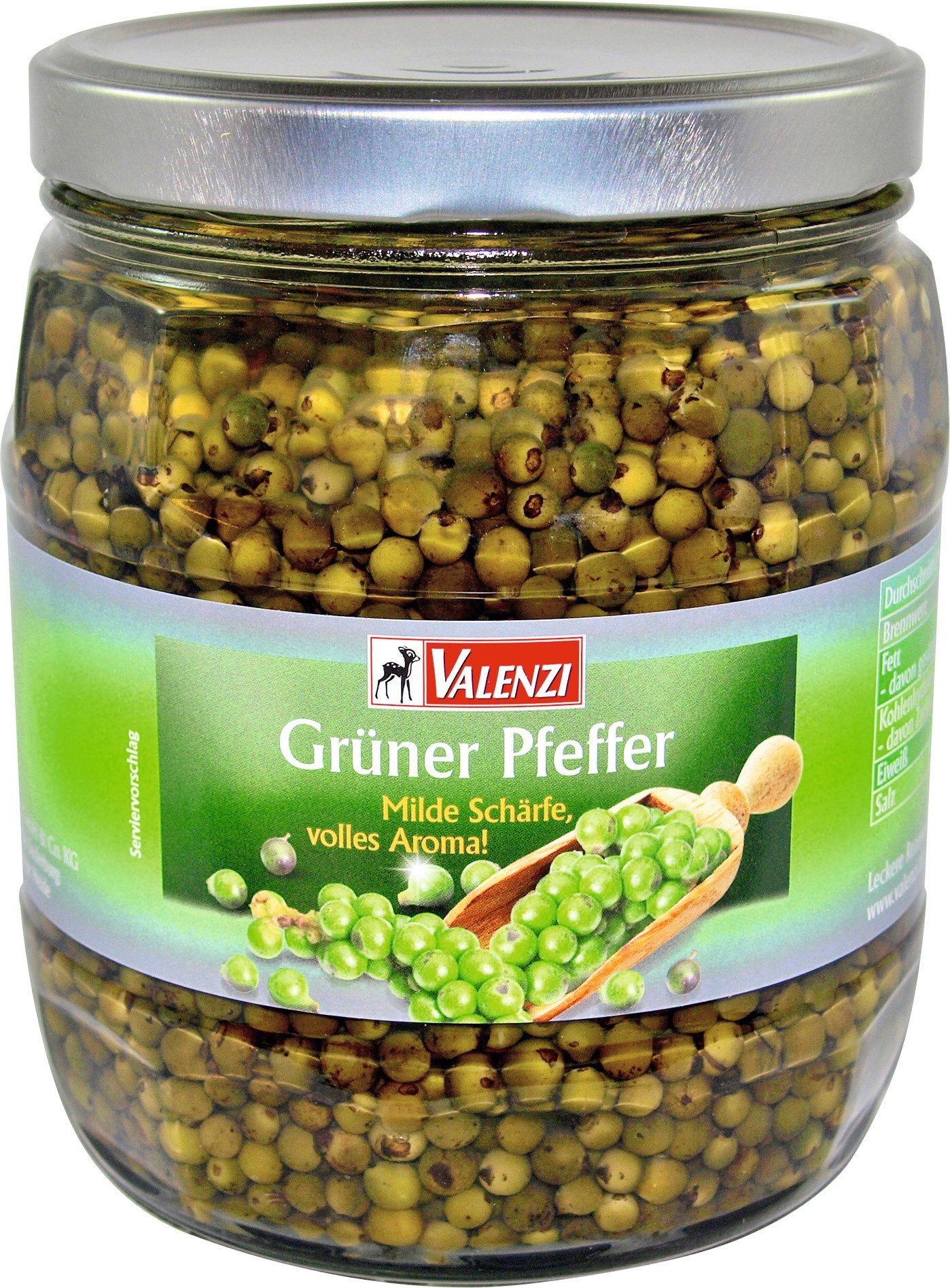VALENZI Gemüsekonserve, Valenzi Grüner Pfeffer 630g