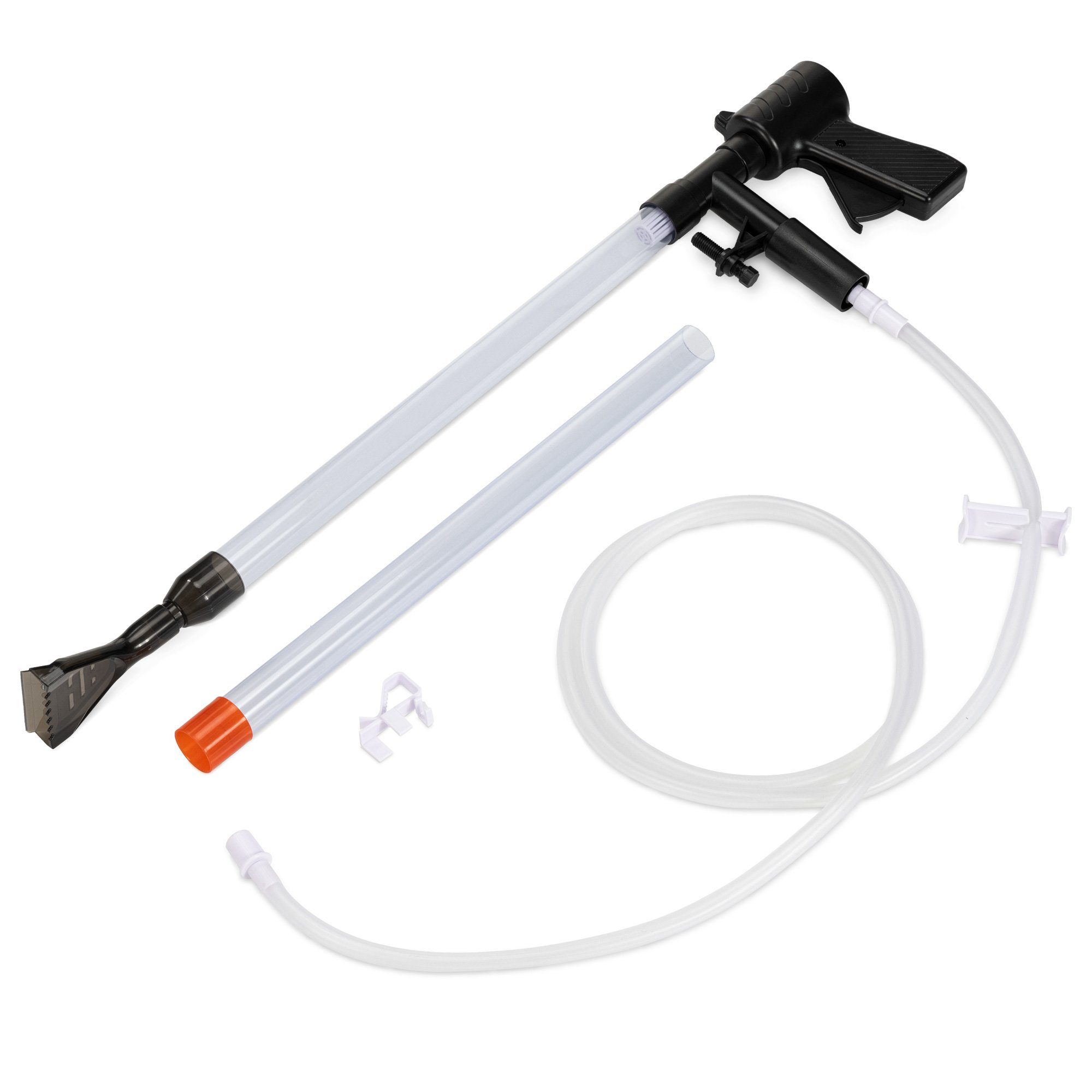 Navaris Aquarienpumpe Aquarium Reinigungsset mit Sauger und Siphon - Durchflussregelung (1-tlg)