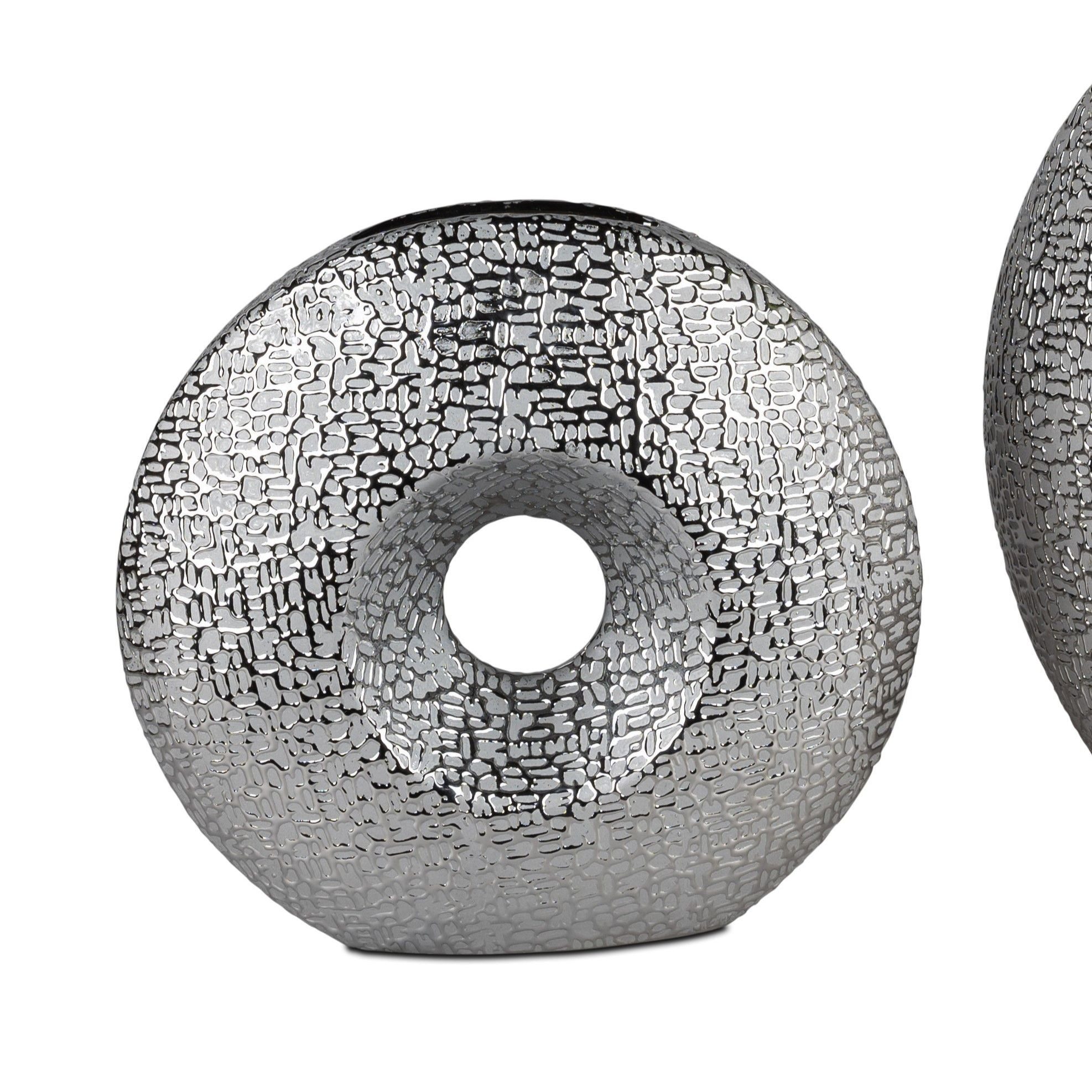 formano Dekovase Helsinki, Farbe: Silber, Höhe: 25cm