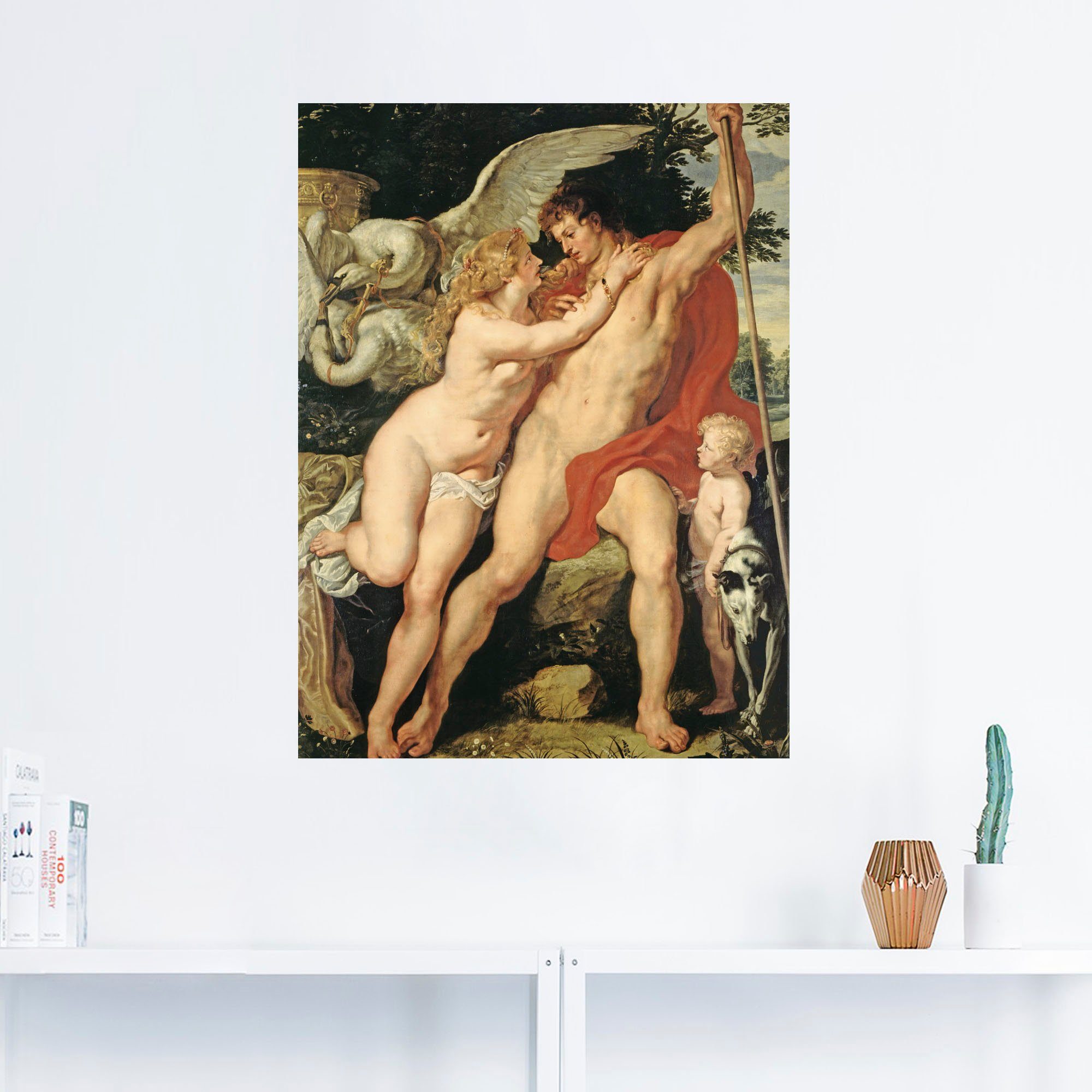 Adonis. in Wandbild 1610, Poster und St), Paar versch. Größen (1 oder Venus Leinwandbild, Um als Artland Wandaufkleber