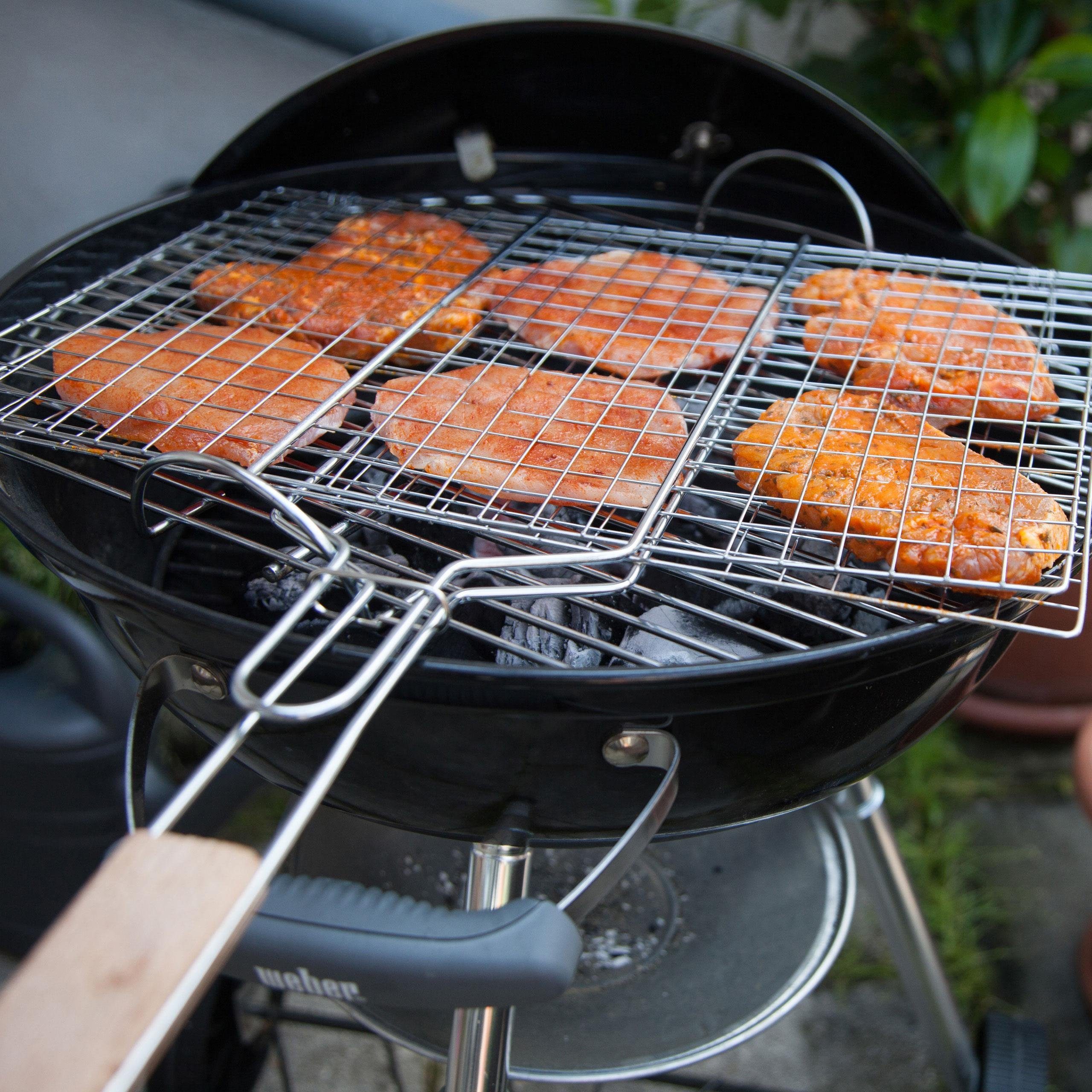 Lantelme Grillbesteck-Set Grillwedel 3 Stück Set Grillfächer für Holzkohle anzünden beim Grillen, (3 tlg., Kunstoff Grillanzünder Set in Blau als Grill Zubehör) – Bild 3 von 4