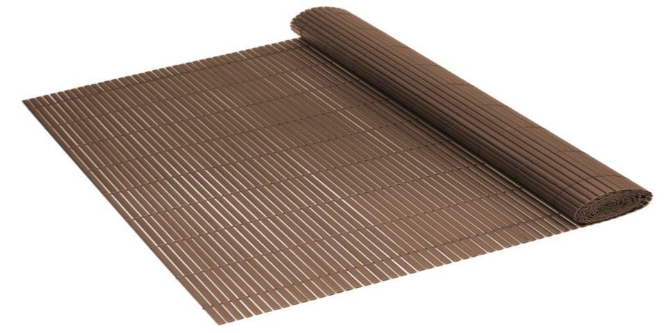 neu.haus Balkonsichtschutz PVC SICHTSCHUTZMATTE 90x300cm BRAUN/TEAK günstig online kaufen