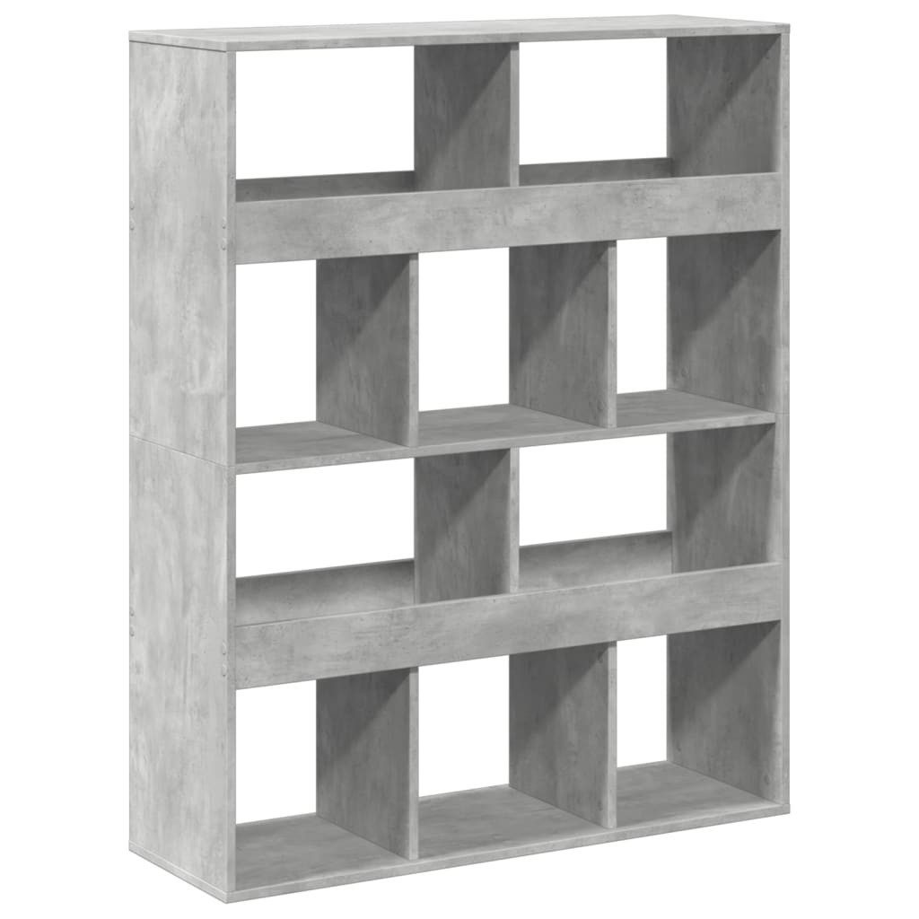 vidaXL Bücherregal Raumteiler Betongrau 100x33x125,5 cm günstig online kaufen