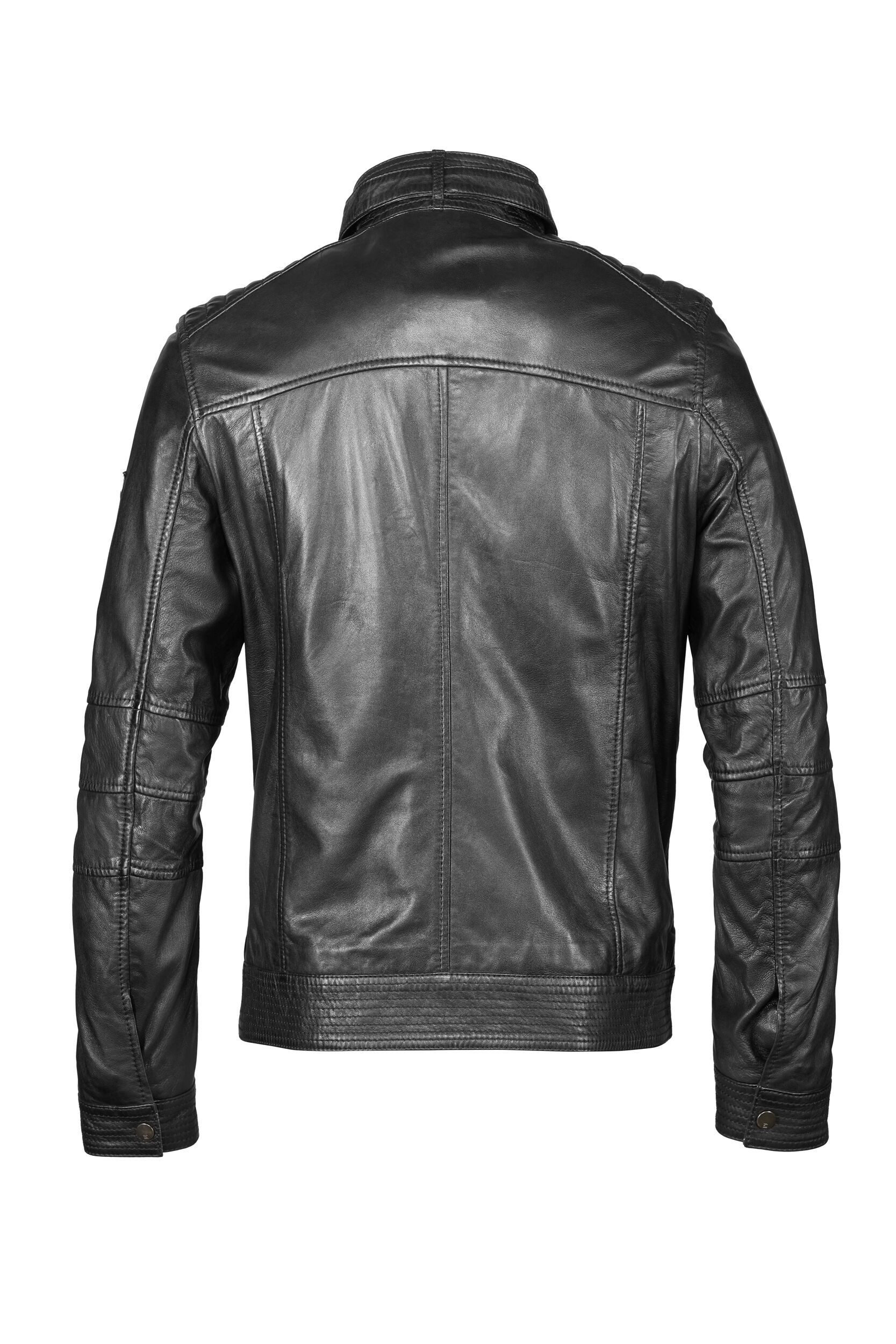 H.I.S Lederjacke (1-St) mit Stehkragen günstig online kaufen