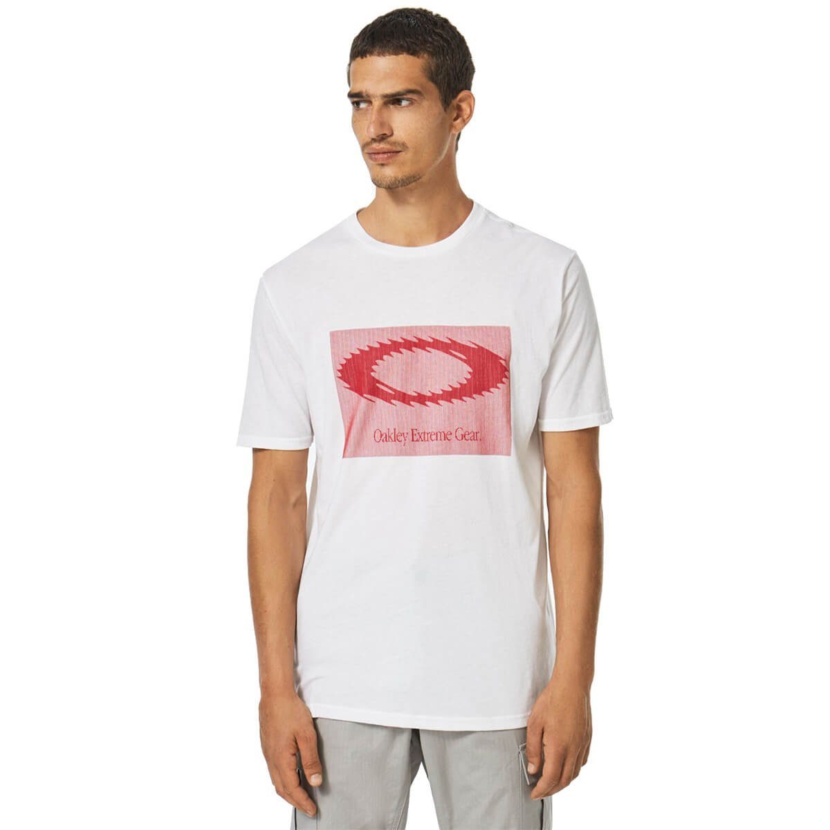 Oakley T-Shirt White (1-tlg) Hologram S Oakley T-Shirts Static - Tee Icon