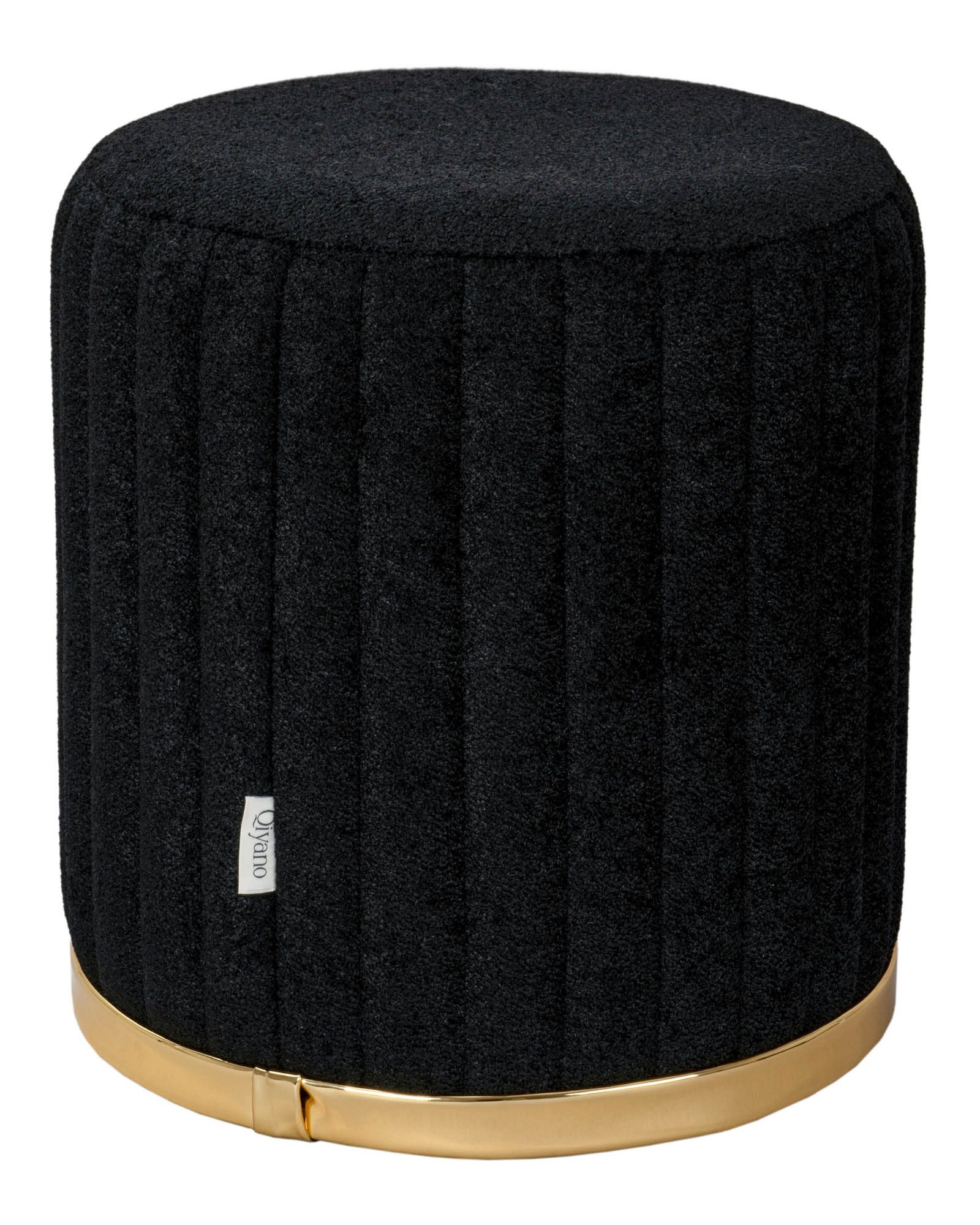 Hocker Moderner Sitzpouf Teddy Schwarz, Garderobe Langlebig