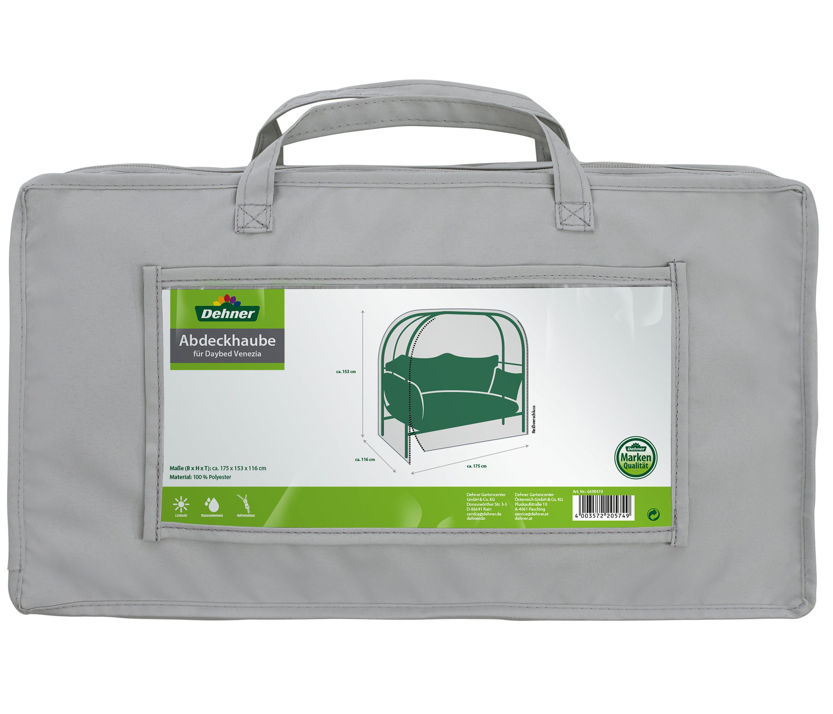 Dehner Gartenmöbel-Schutzhülle Abdeckhaube für Daybed Venezia, günstig online kaufen