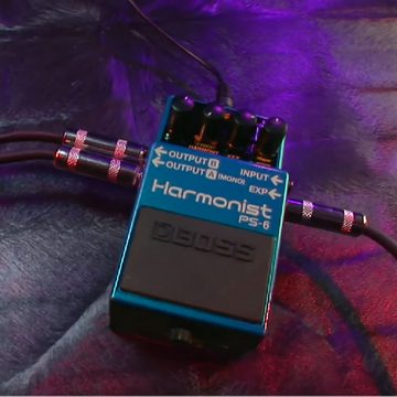 Boss by Roland E-Gitarre PS-6 Harmonist Pitch-Shifter Effekt-Pedal, Bundle, Mit Netzteil