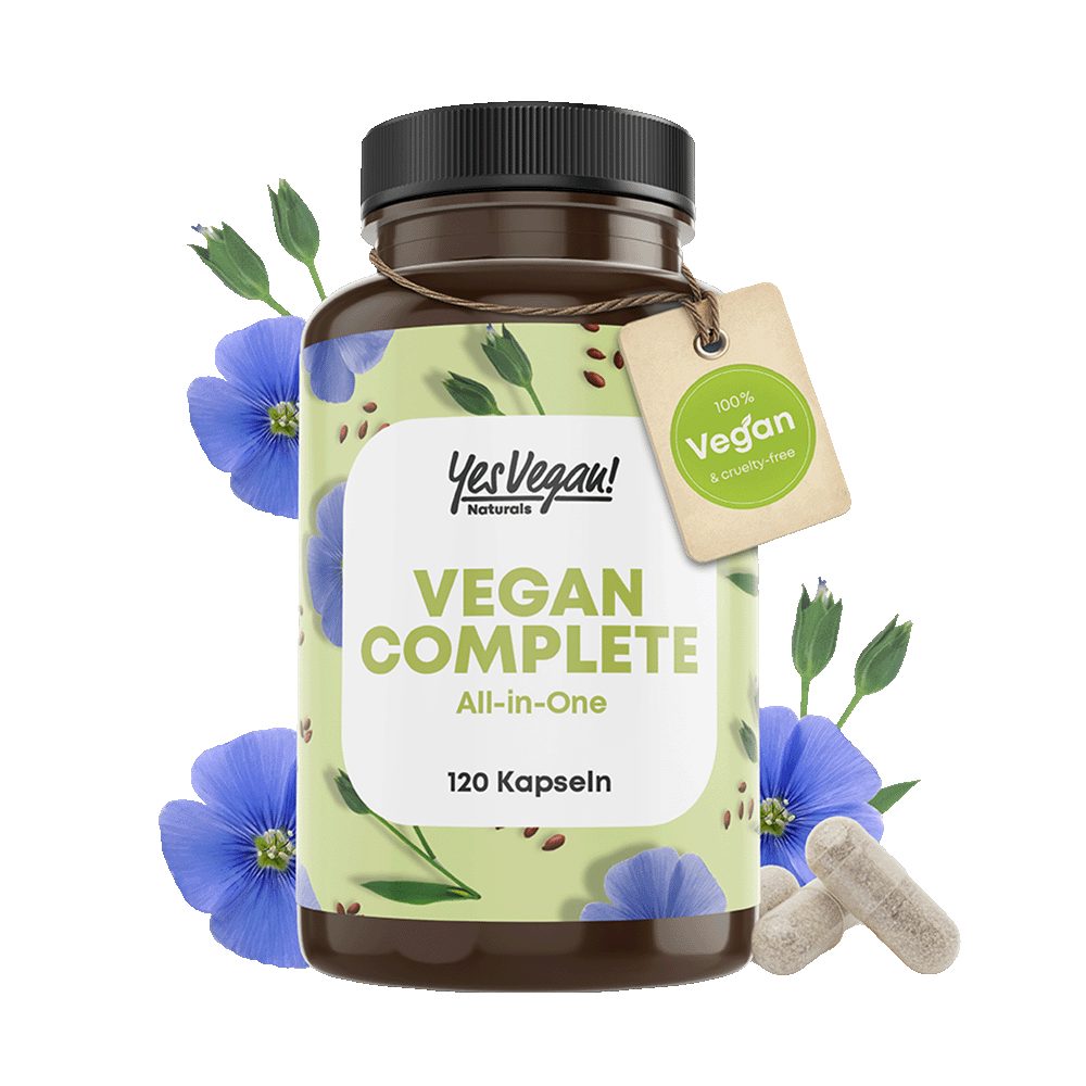 Yes Vegan Multivitamin & Mineralien vegan, 13 Vitamine u.a. B12, Jod, Eisen Kapseln, 120 St., 71 g, vegan, laktosefrei, glutenfrei