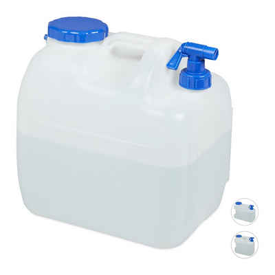relaxdays Kanister Wasserkanister mit Hahn, 23 Liter
