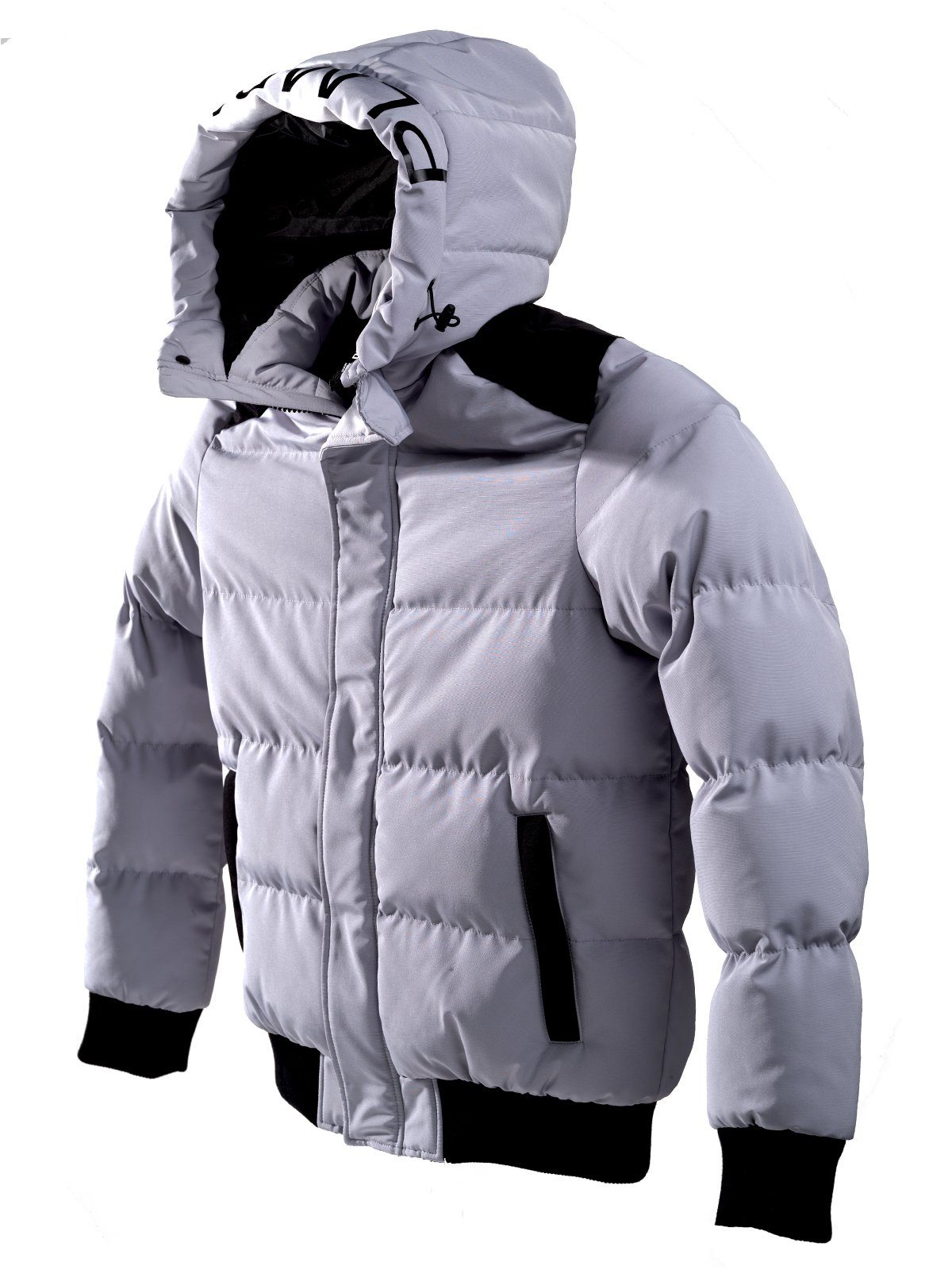 Poolman Winterjacke Jacke mit Kapuze P2304.765 Blouson mit kontrastfarbenden Details – Bild 3 von 5