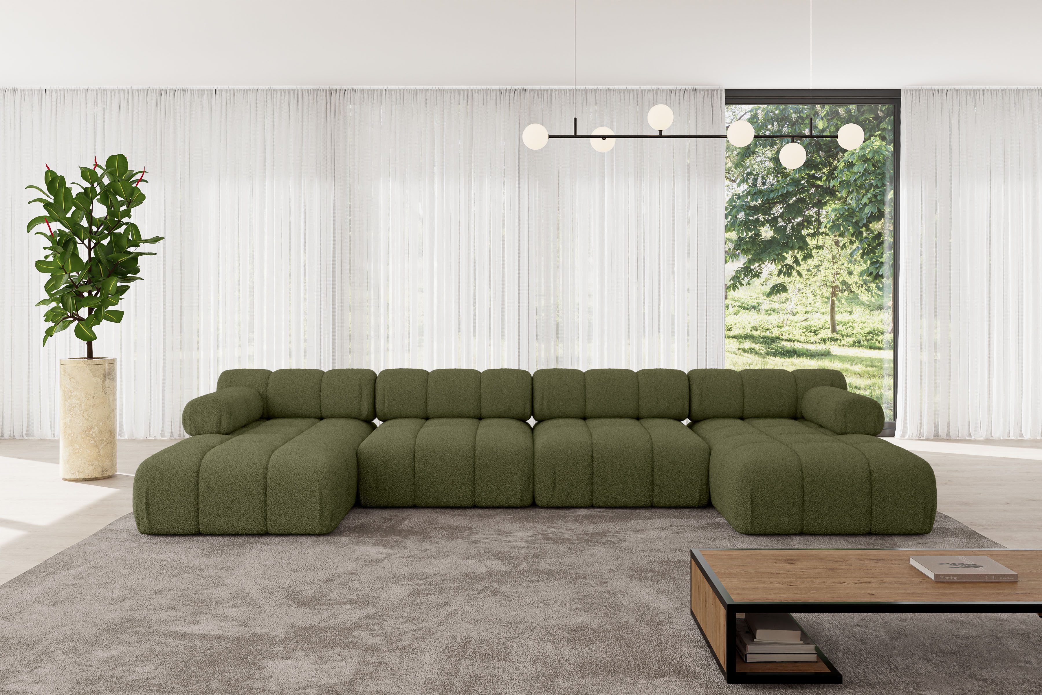 ALTDECOR Wohnlandschaft Tesso-U2, Corner Sofa U-Form günstig online kaufen
