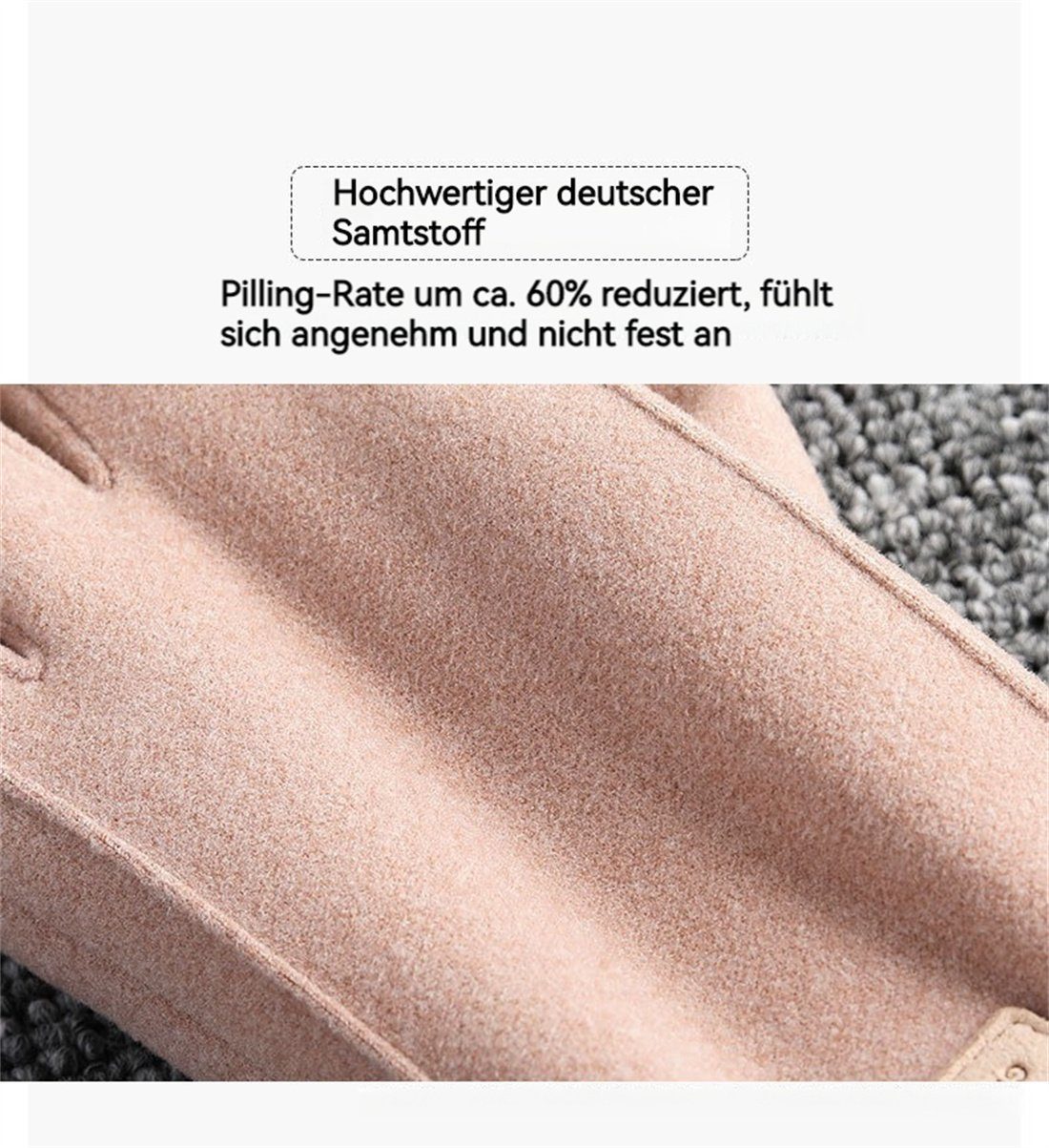 Damen-Winterhandschuhe, Touchscreen-Reithandschuhe warme Gepolsterte Fleecehandschuhe DÖRÖY khaki