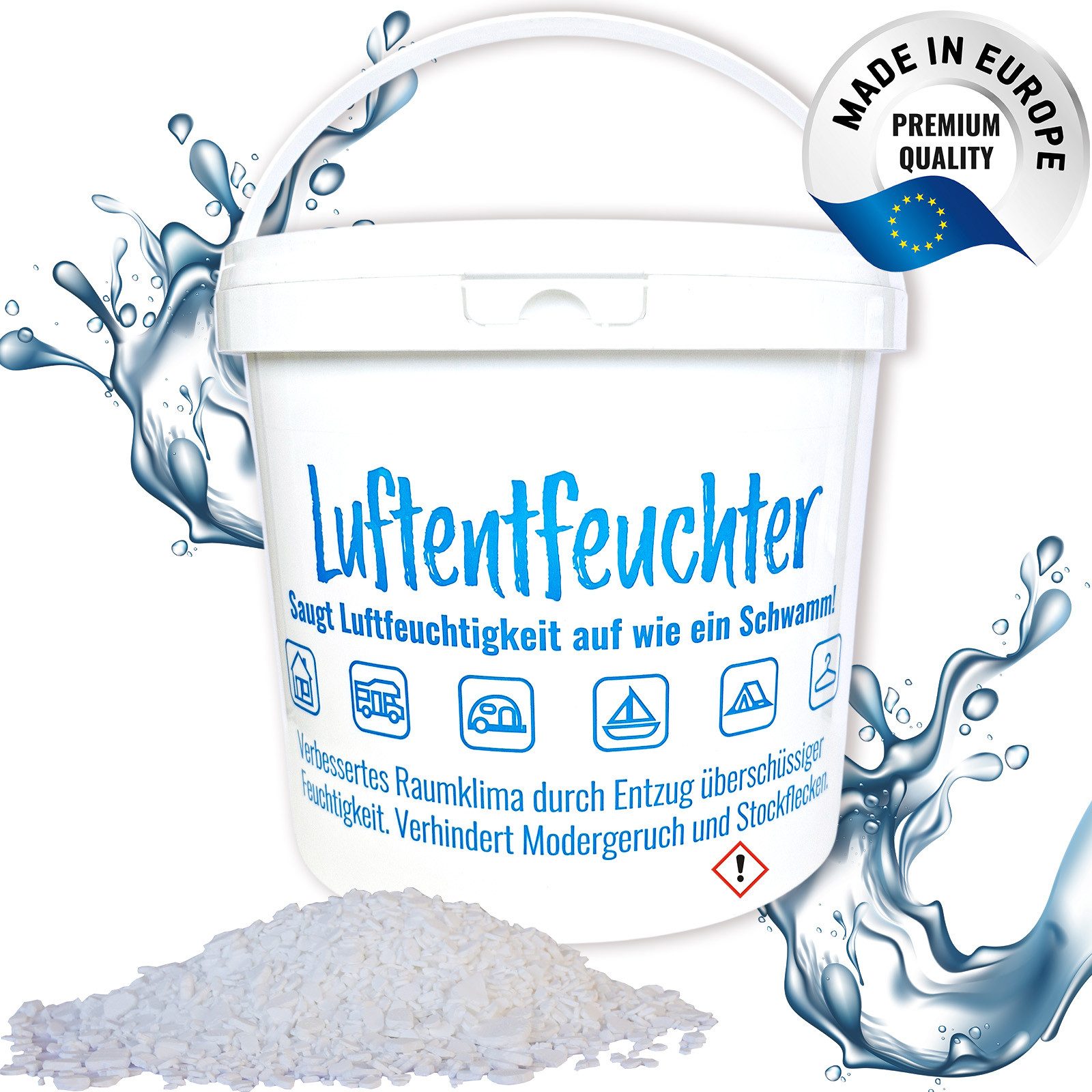 BlueCraft Luftentfeuchter Nachfüllpack Granulat 4,8 kg in 5 L Nachfüll-Eime günstig online kaufen