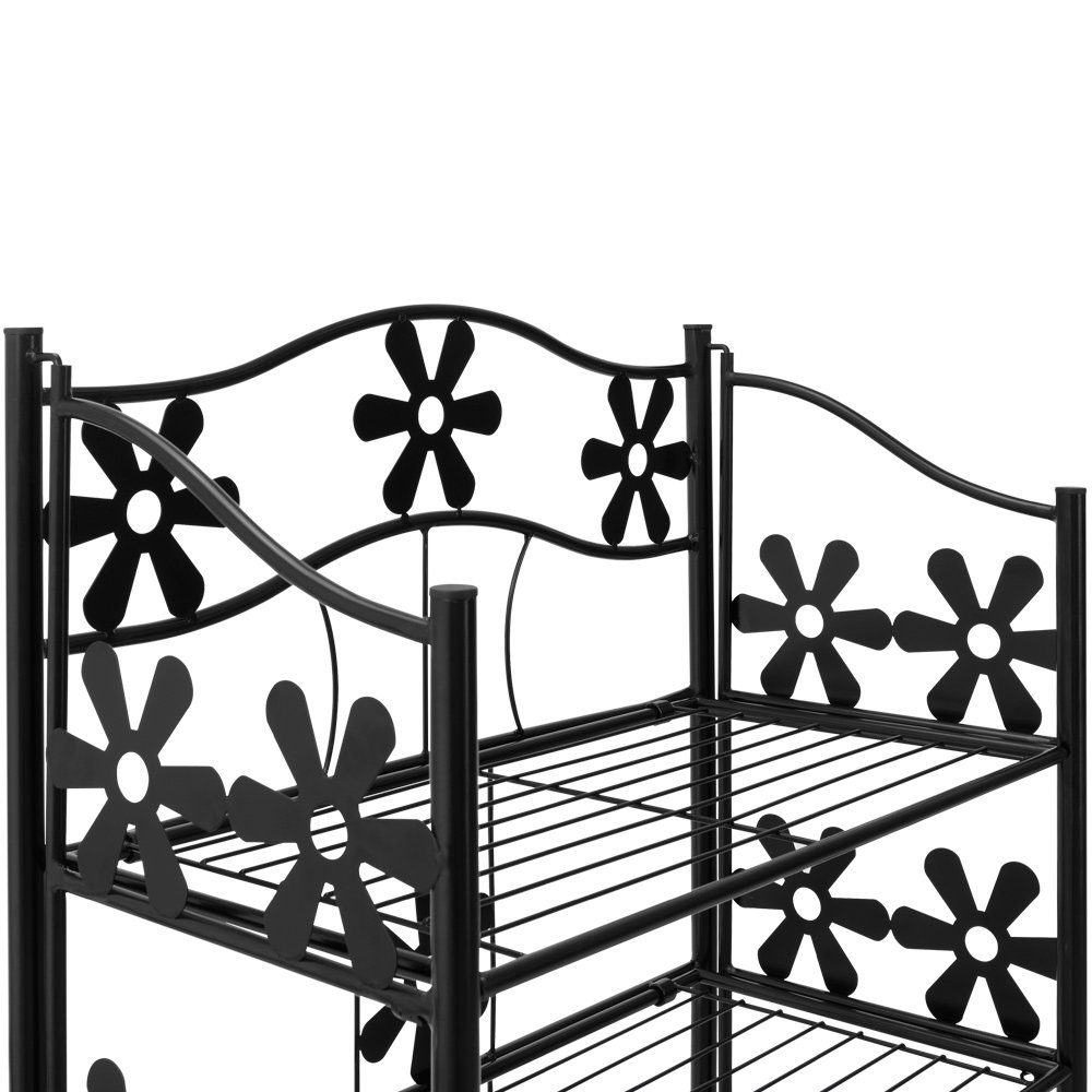 Deuba Blumenständer, Blumenständer 2 Etagen Pflanzenregal Pflanzenständer Blumenregal Blume