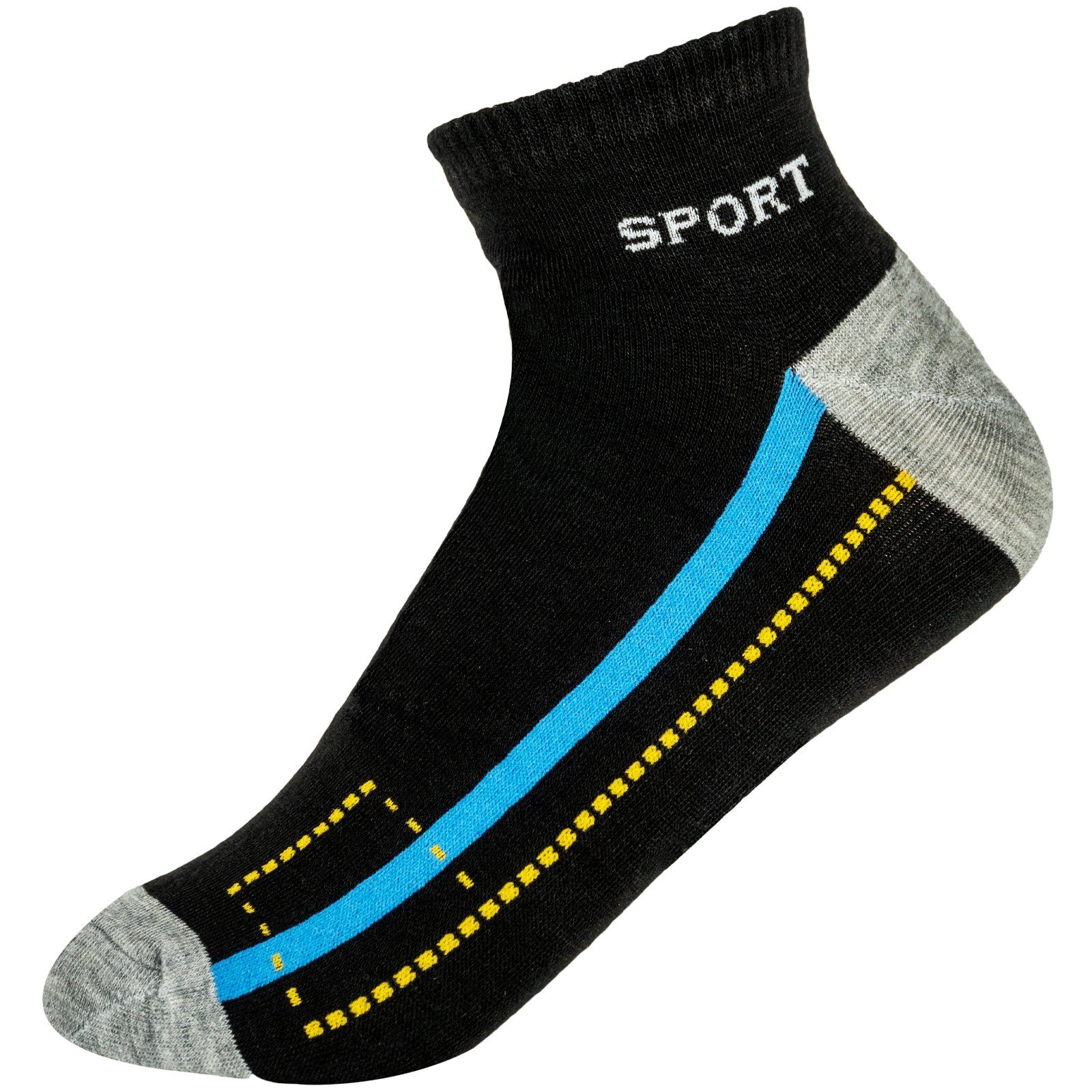 Paar) Paar Damen TEXEMP Socken Socken Sport Sneakersocken Socken Herren 43-46 39-42 Kurz Sneaker Baumwolle 12 (Packung, Freizeit 12