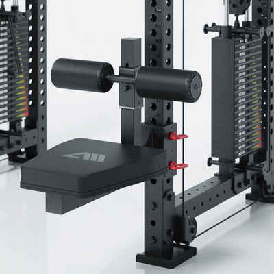 ATLETICA Power Rack R8 Latzug-Sitz mit Knieblocker