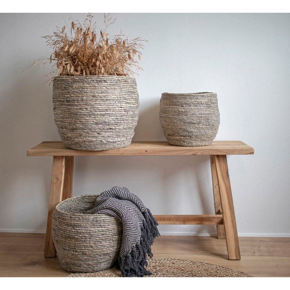 tinkaro Bank Barcelona Massivholz 90 x 25 x 45 cm Natur (1-St), Platzsparende Sitzbank aus Naturholz für verschiedene Wohnbereiche